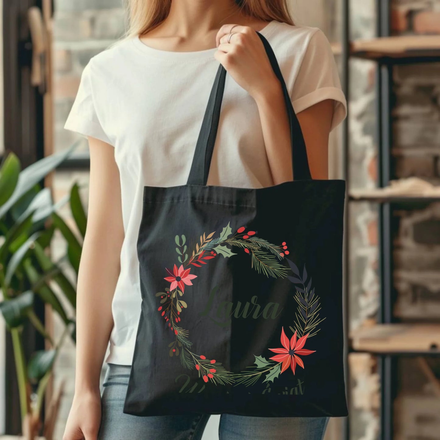 Wesołych Świąt | Personalizowana eco torba na święta BN19 - StoryCups.pl