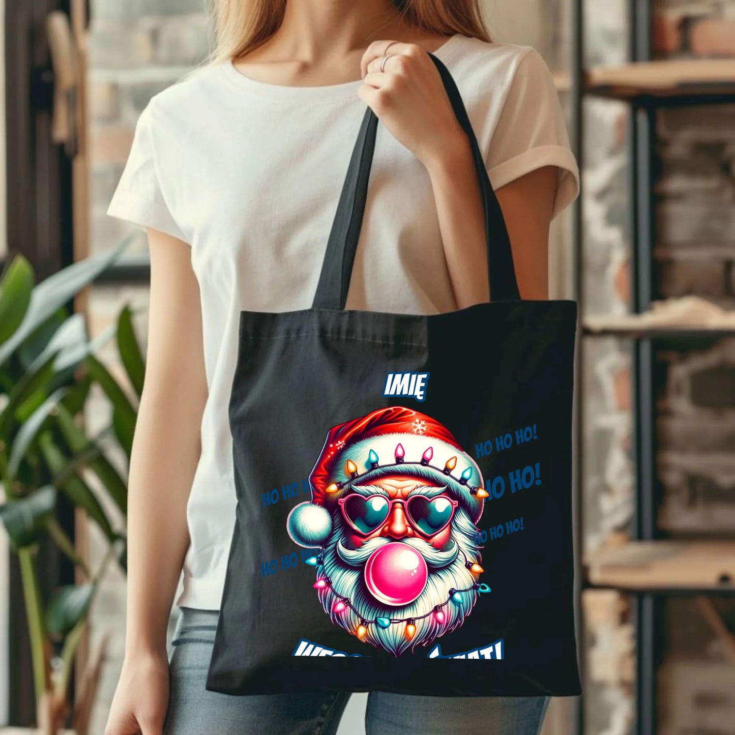 Mikołaj | Świąteczna torba z imieniem na Mikołajki BN17 - StoryCups.pl