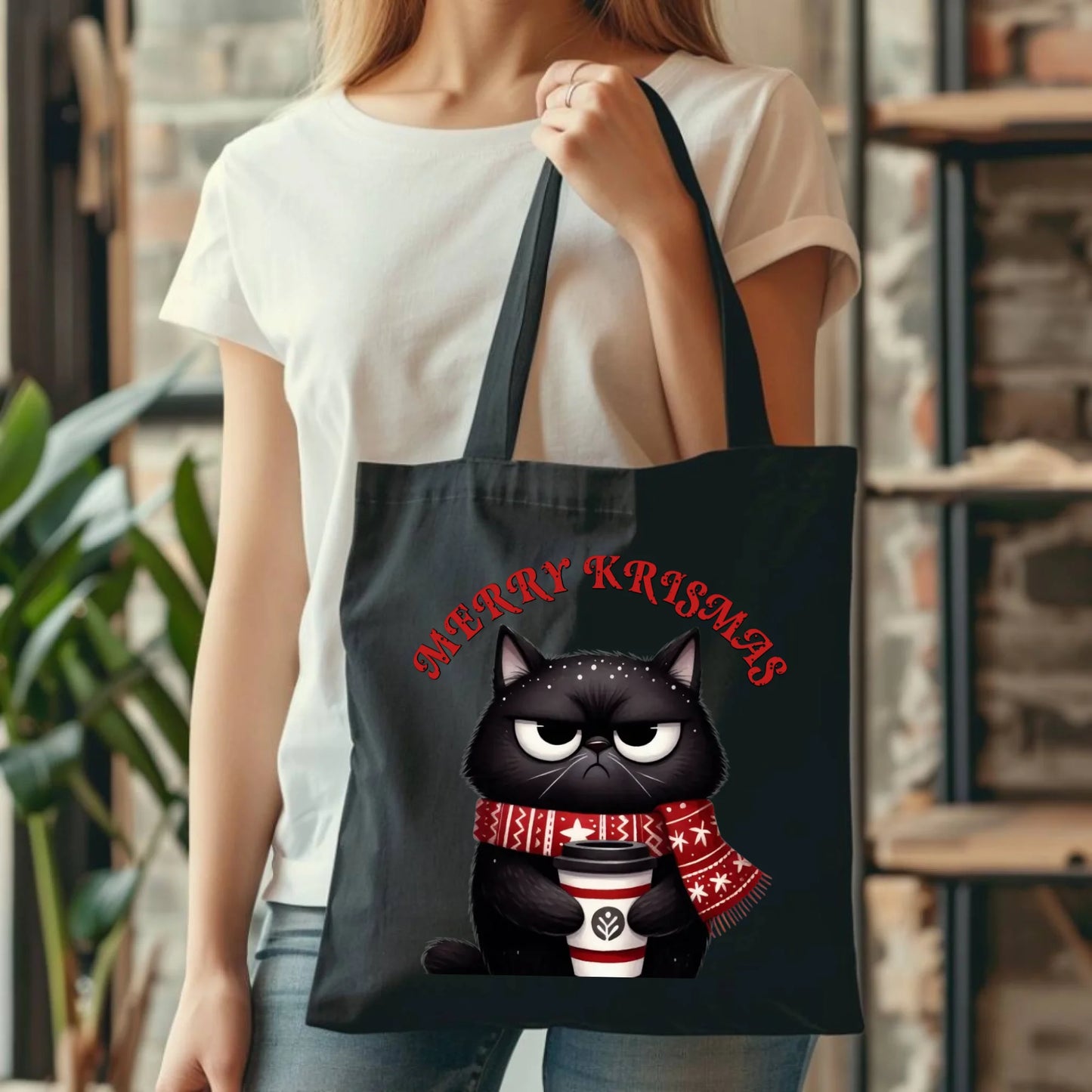 Merry krismas | Świąteczna eco torba BN34 - StoryCups.pl