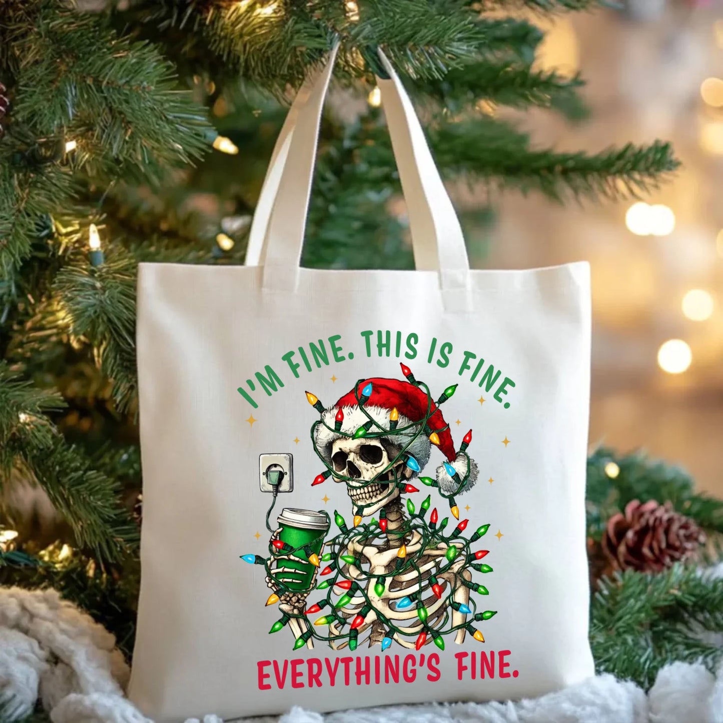 Everything's fine | Świąteczna eco torba BN55 - StoryCups.pl