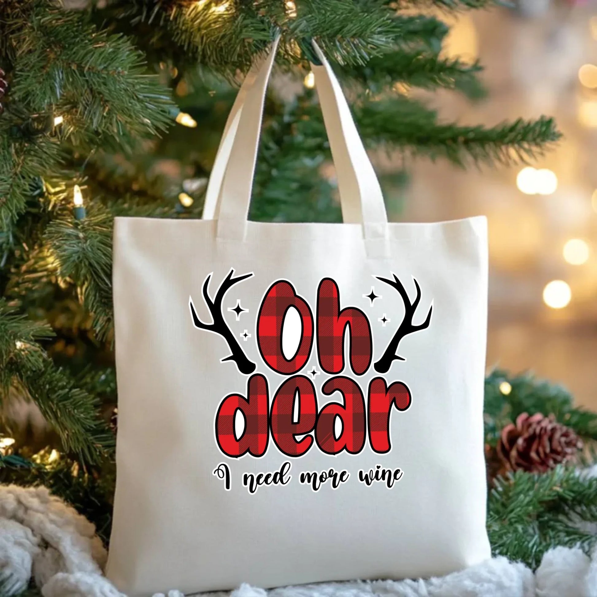 Potrzebuję więcej wina | Personalizowana świąteczna torba BN63 - StoryCups.pl