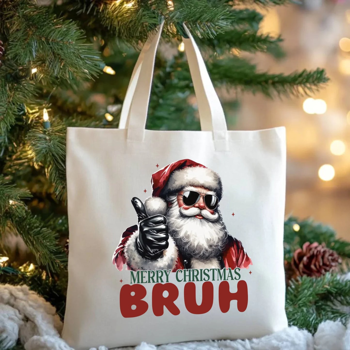 Merry Christmas Bruh | Świąteczna torba BN65 - StoryCups.pl