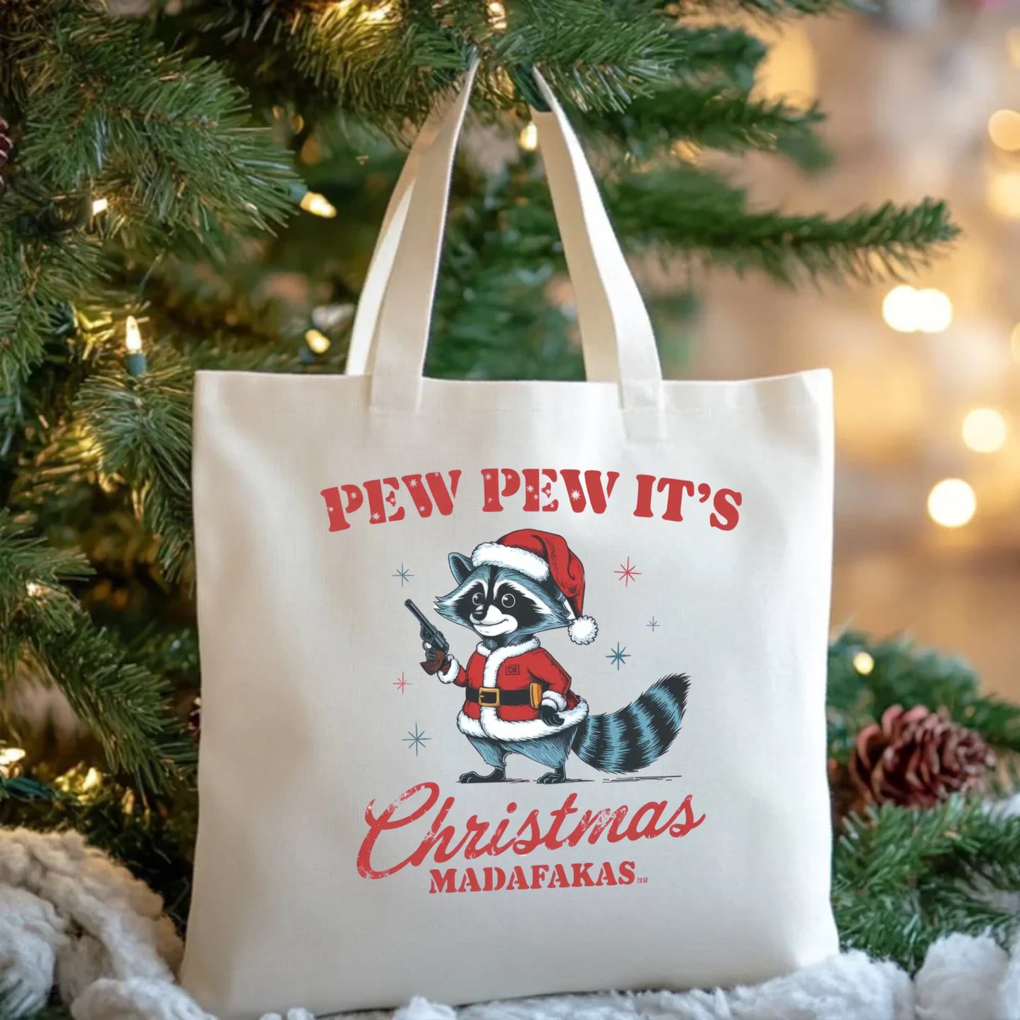 Pew pew it's Christmas | Świąteczna eco torba BN60 - StoryCups.pl
