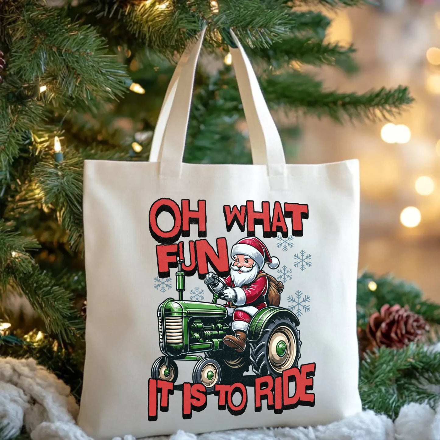Oh what fun it is to ride | Świąteczna eco torba BN48 - StoryCups.pl
