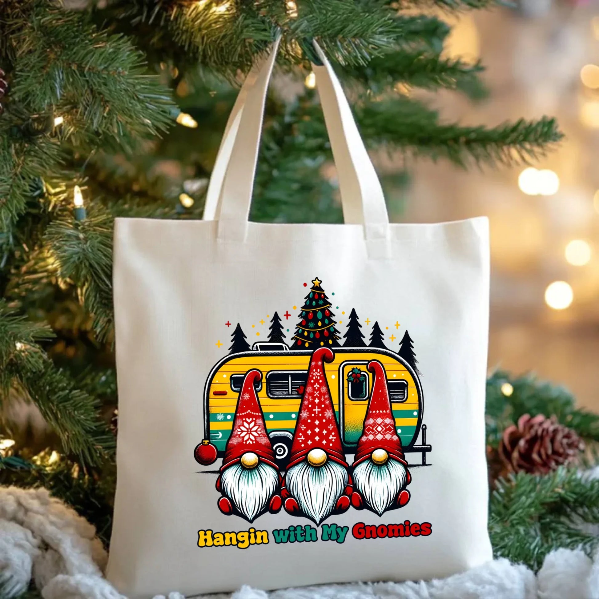 Święta z gnomami | Świąteczna eco torba BN41 - StoryCups.pl