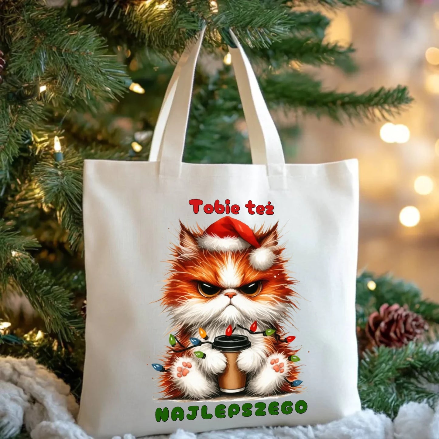 Najlepszego | Świąteczna eco torba BN32 - StoryCups.pl