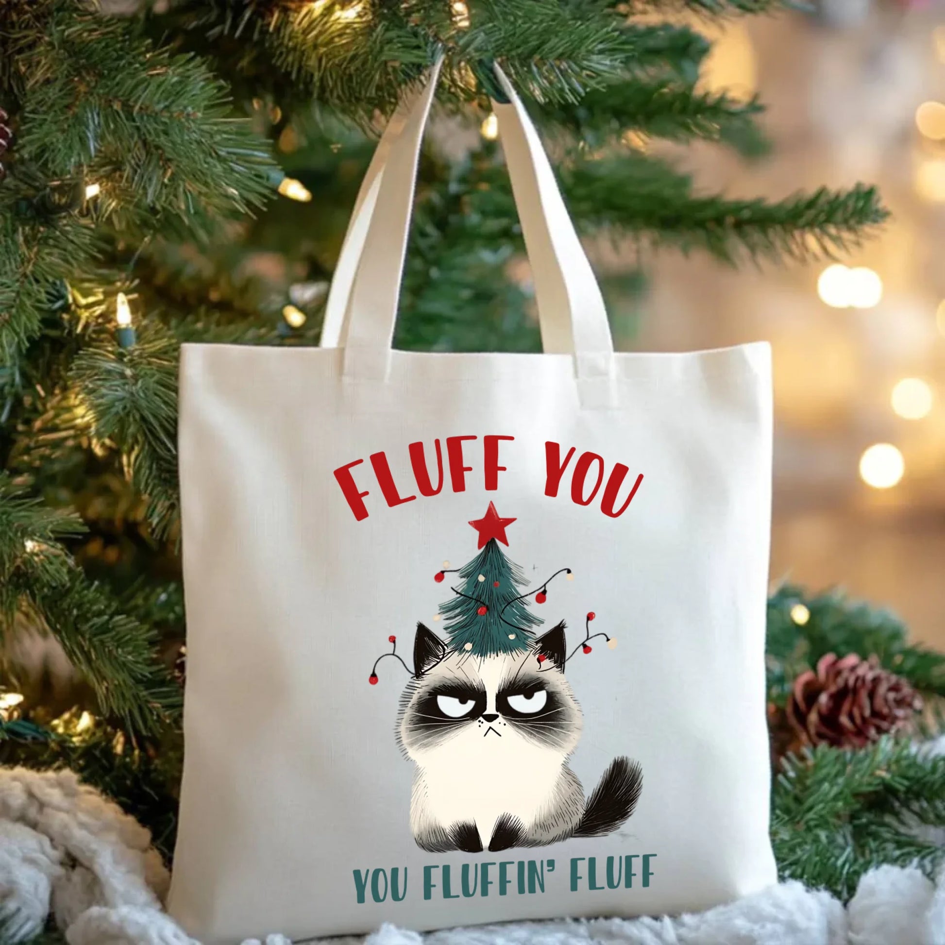 Fluff You | Świąteczna eco torba BN10 - StoryCups.pl