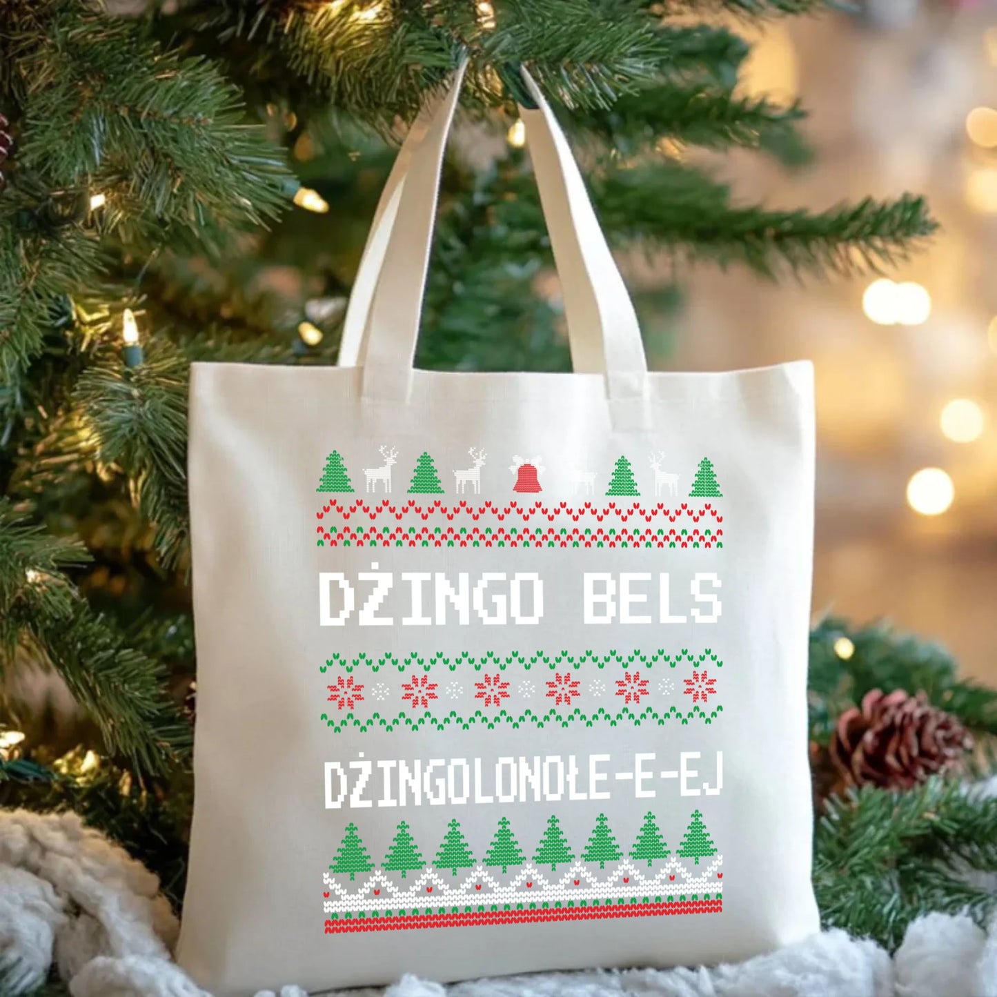 Dżingo bels | Świąteczna eco torba BN11 - StoryCups.pl
