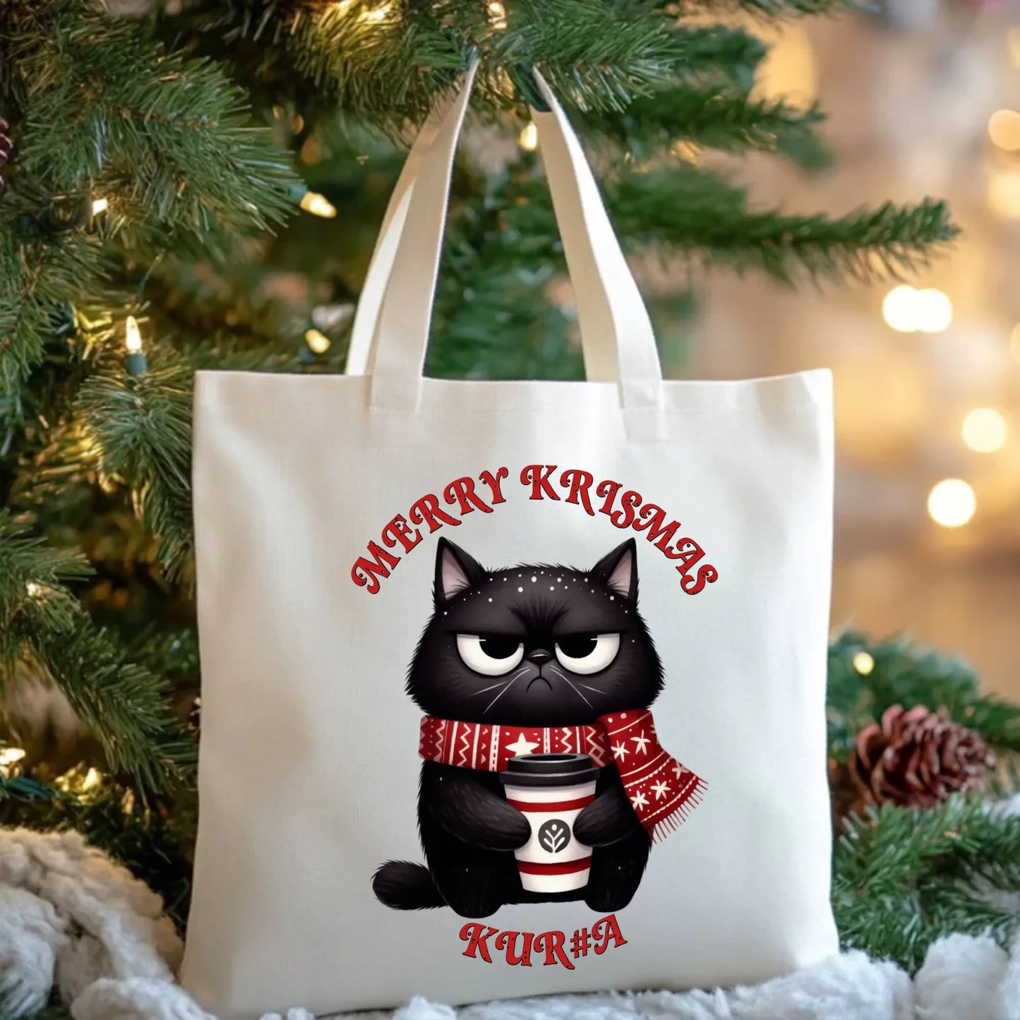 Merry krismas | Świąteczna eco torba BN34 - StoryCups.pl