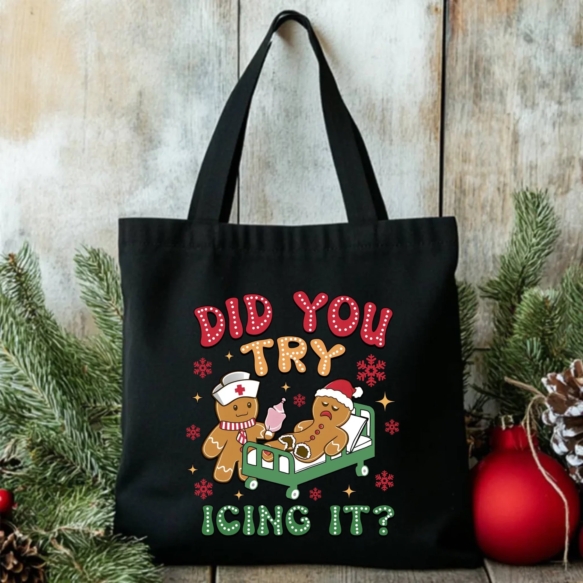 Did you try icing it? | Świąteczna torba BN78 - StoryCups.pl