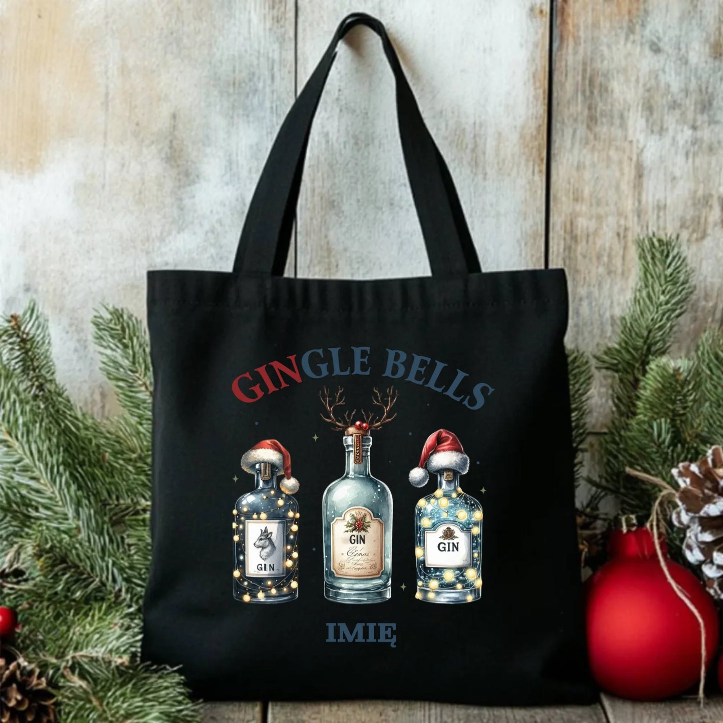 Gingle bells | Personalizowana torba świąteczna BN68 - StoryCups.pl