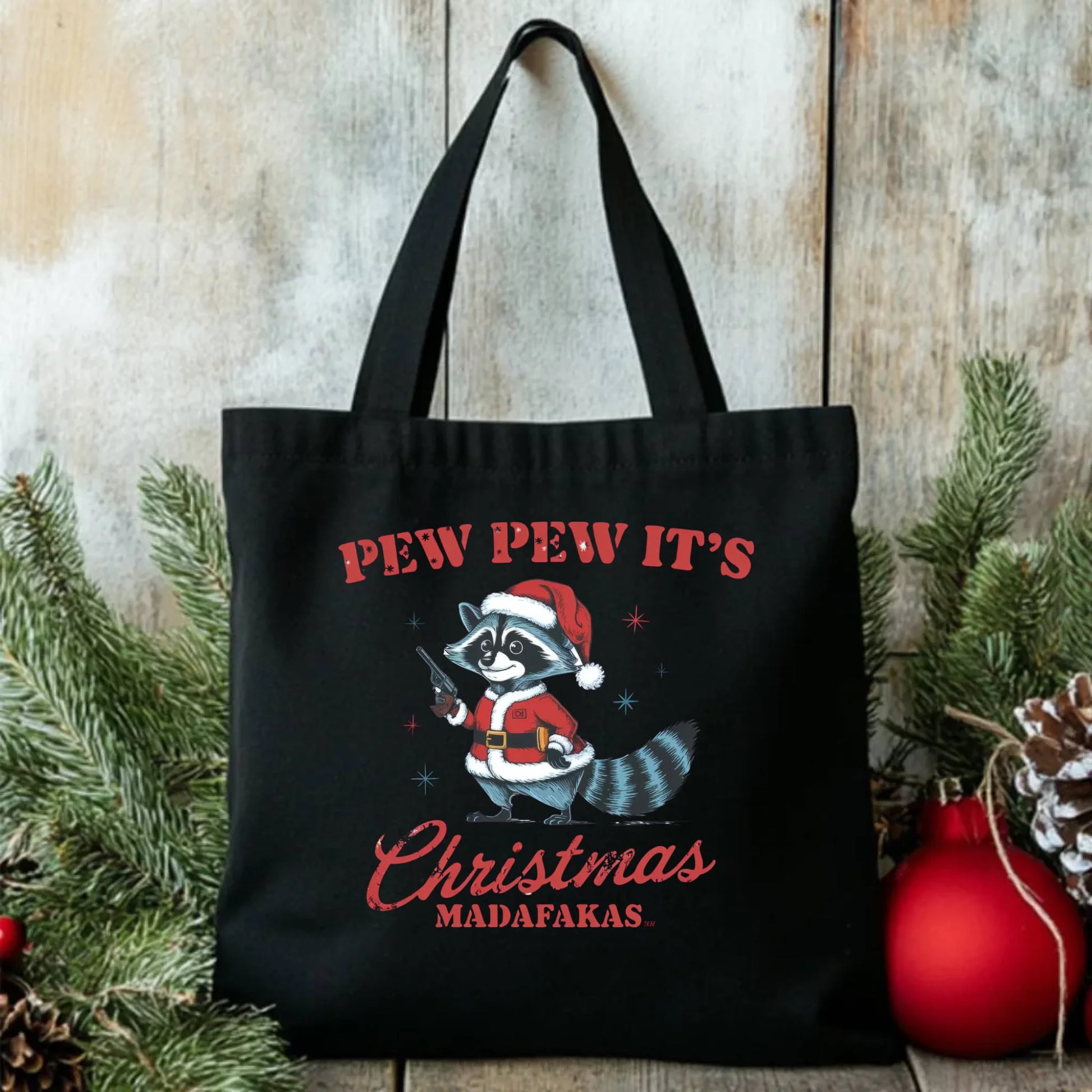 Pew pew it's Christmas | Świąteczna eco torba BN60 - StoryCups.pl