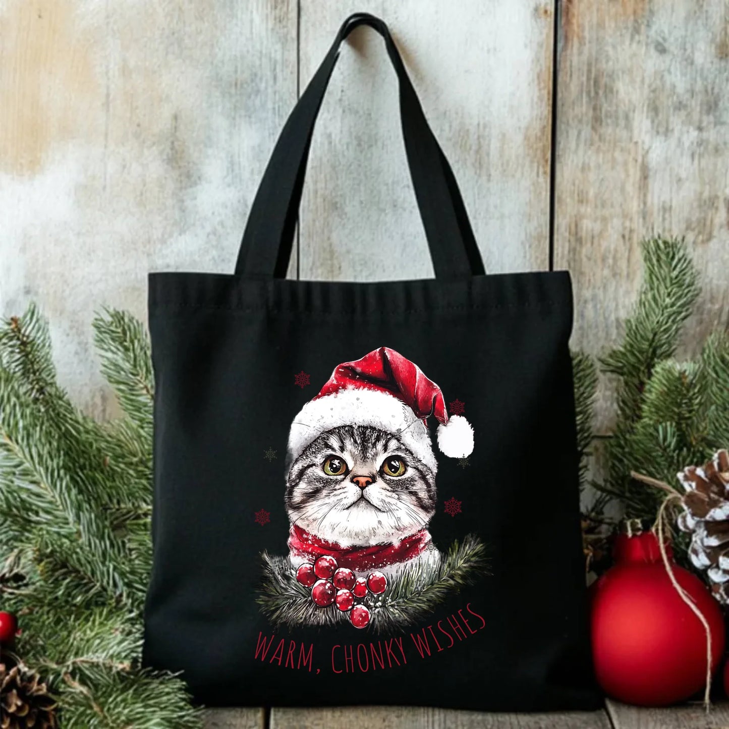 Warm, Chonky Wishes | Świąteczna eco torba BN36 - StoryCups.pl