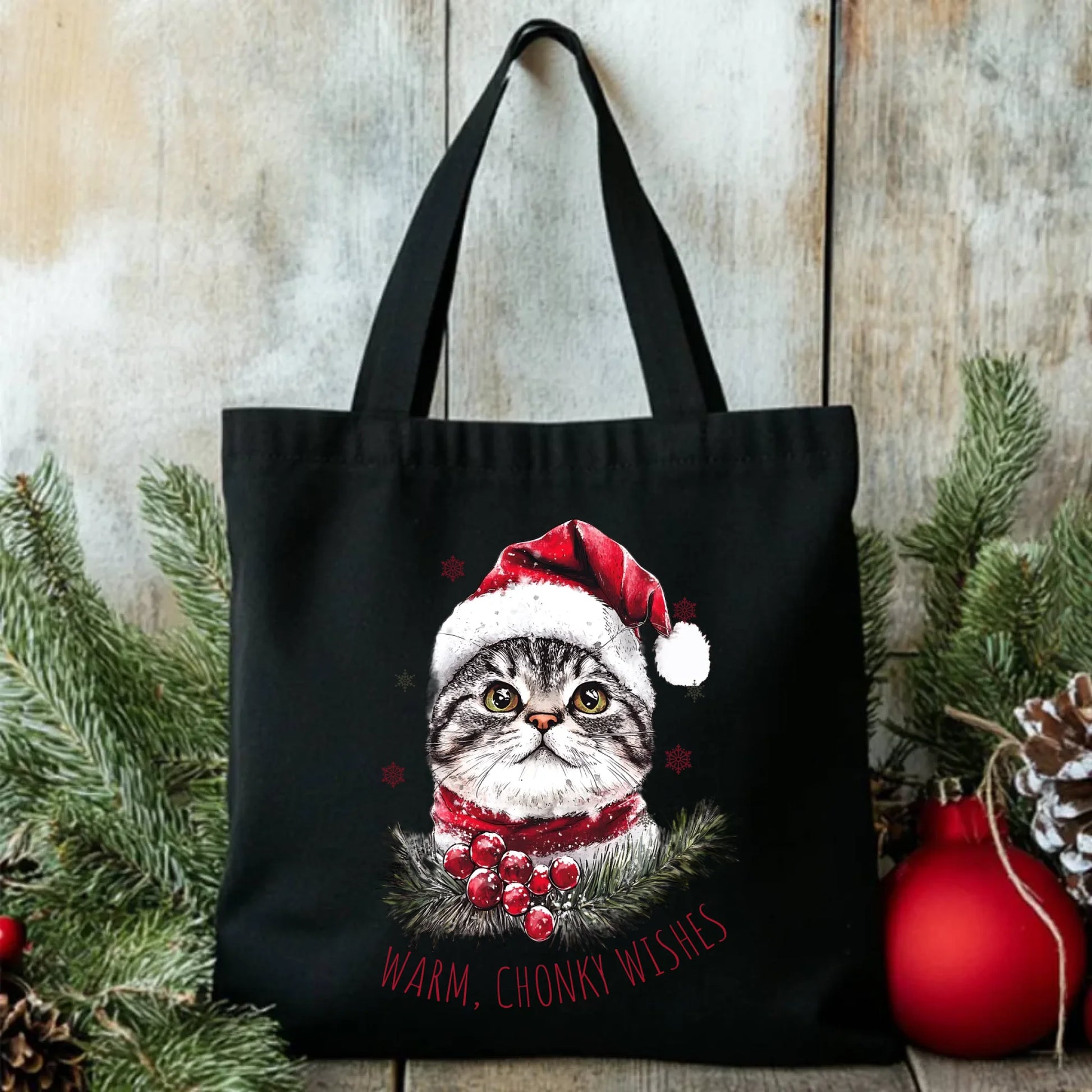 Warm, Chonky Wishes | Świąteczna eco torba BN36 - StoryCups.pl