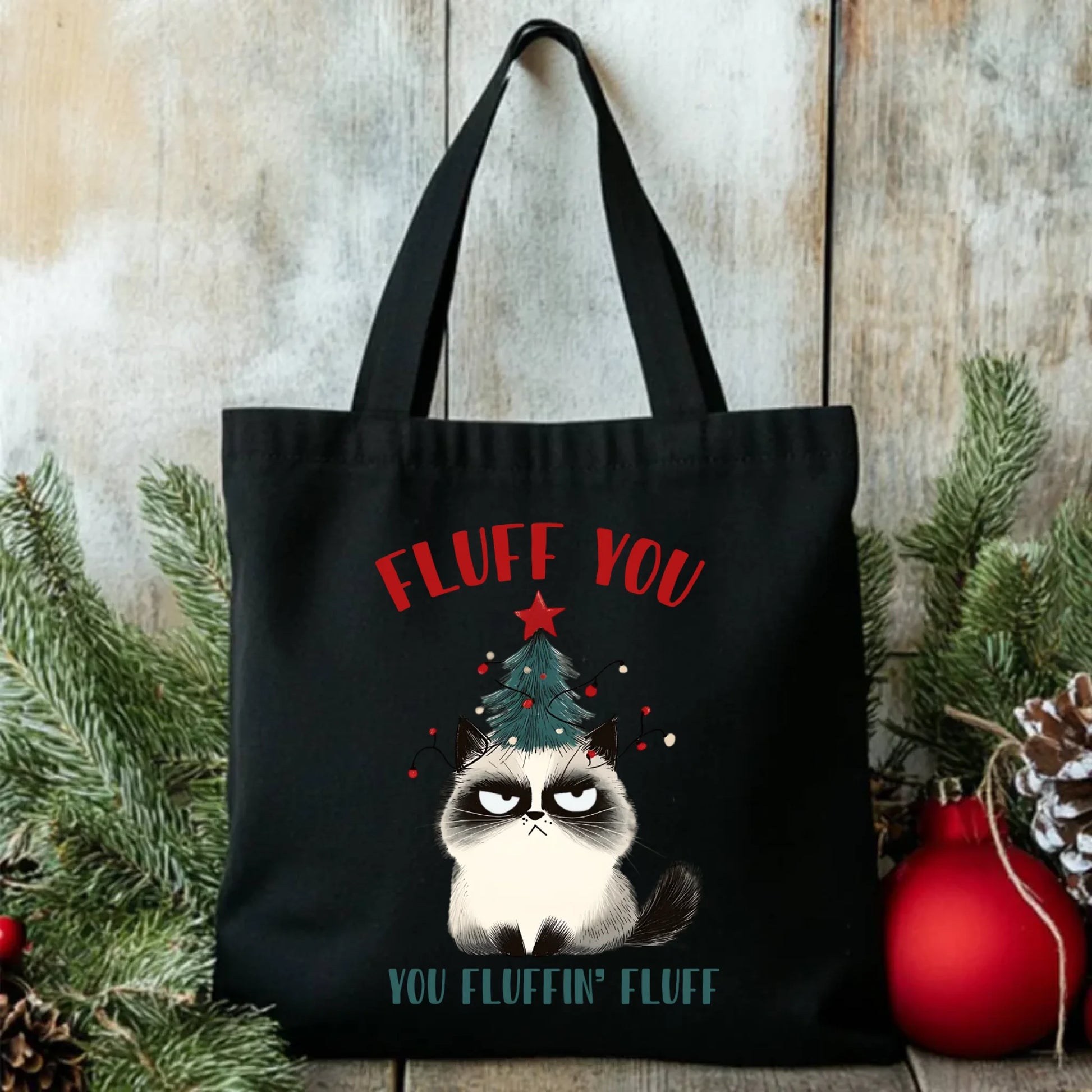 Fluff You | Świąteczna eco torba BN10 - StoryCups.pl