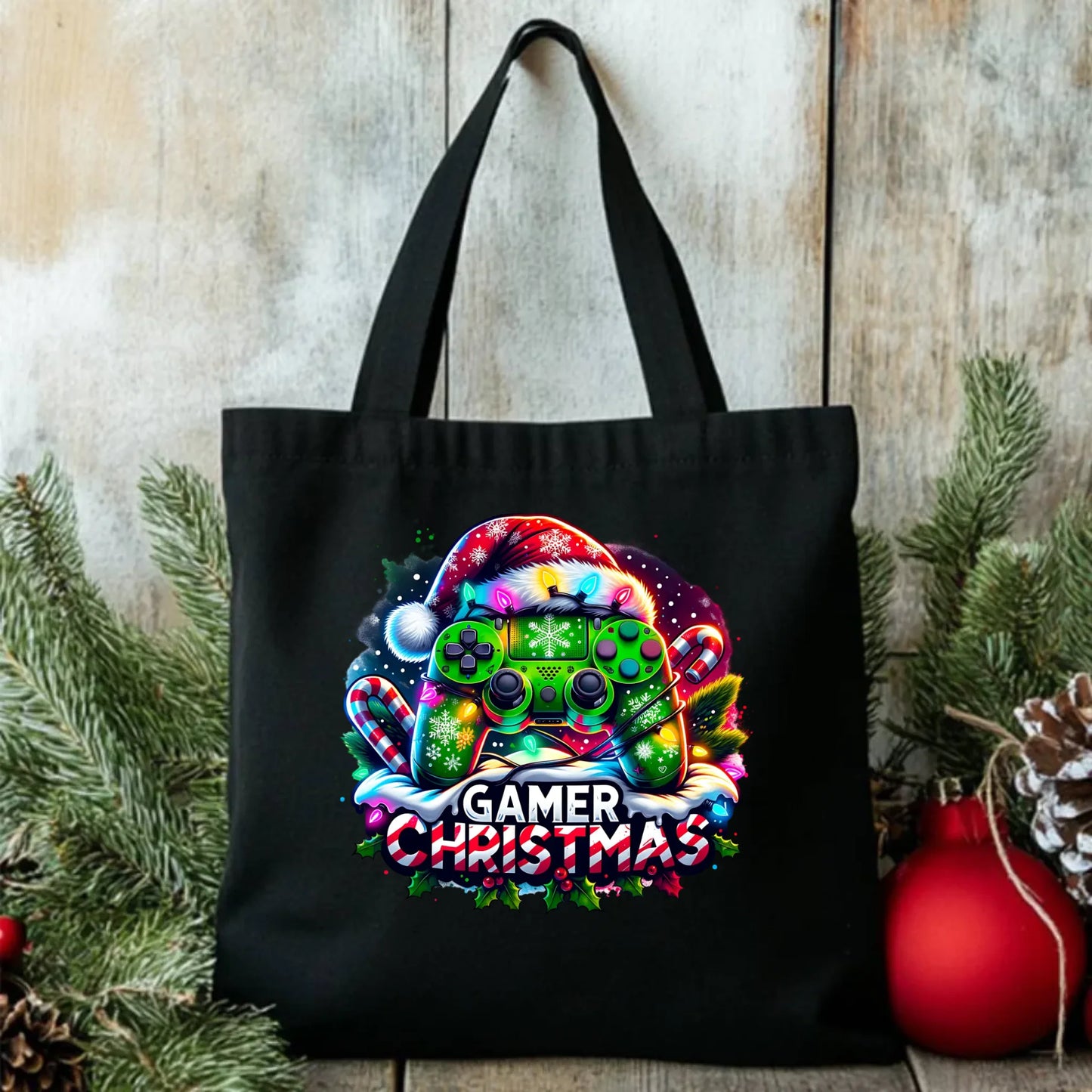 Świąteczny gracz | Eco torba na święta dla gracza BN22 - StoryCups.pl