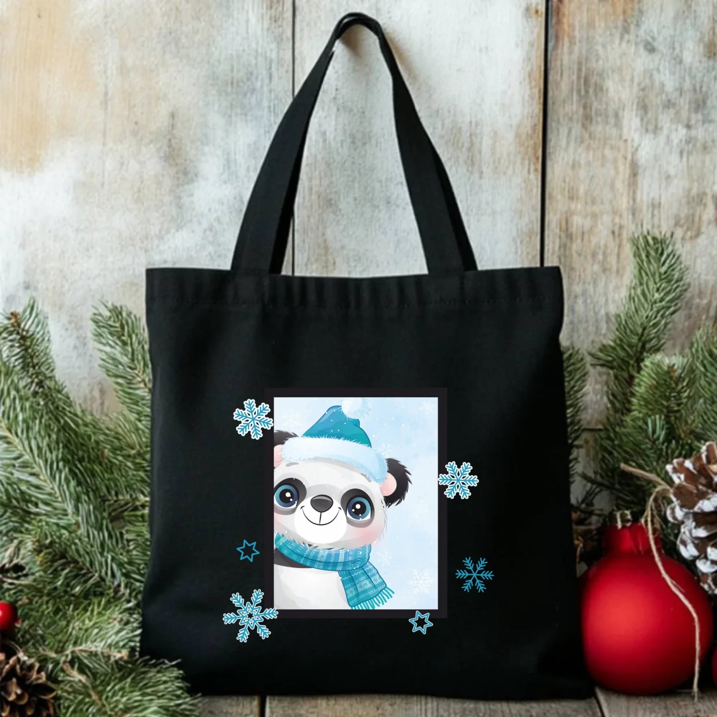 Zimowy Miś | Świąteczna torba z imieniem BN16 - StoryCups.pl