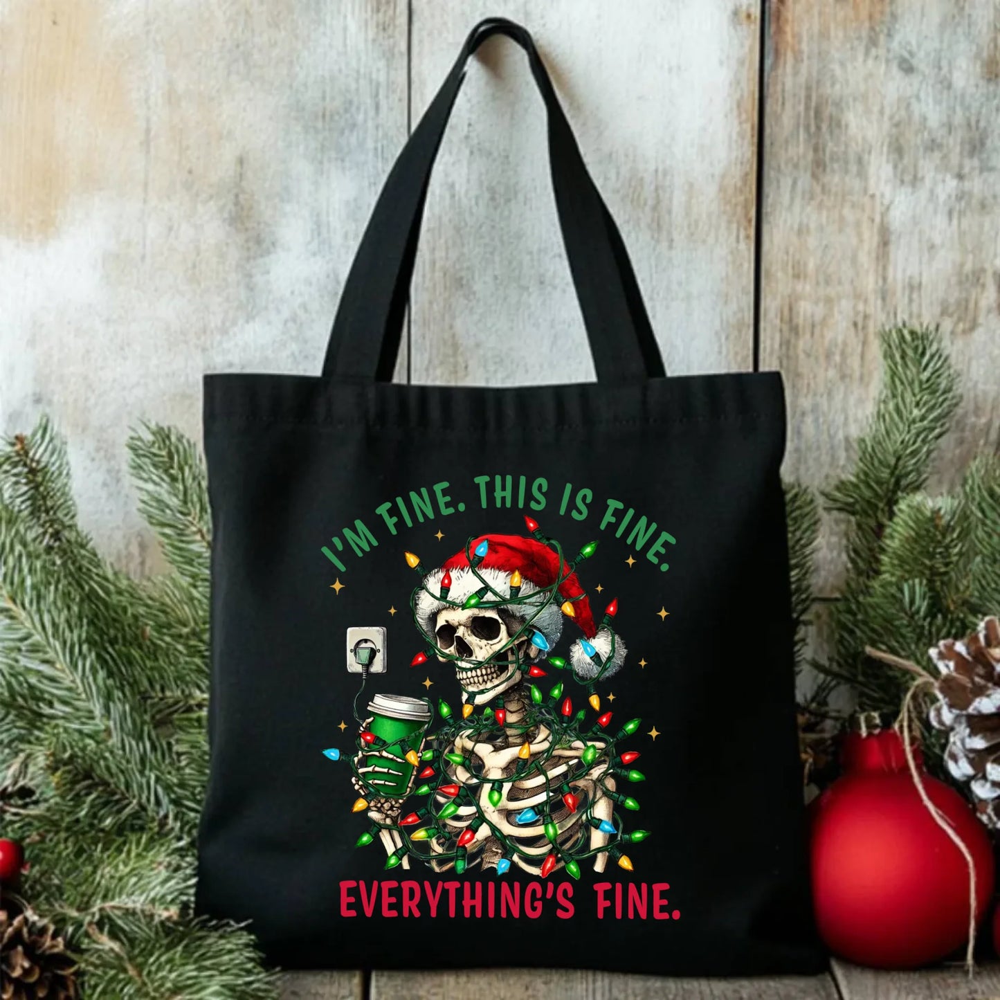 Everything's fine | Świąteczna eco torba BN55 - StoryCups.pl