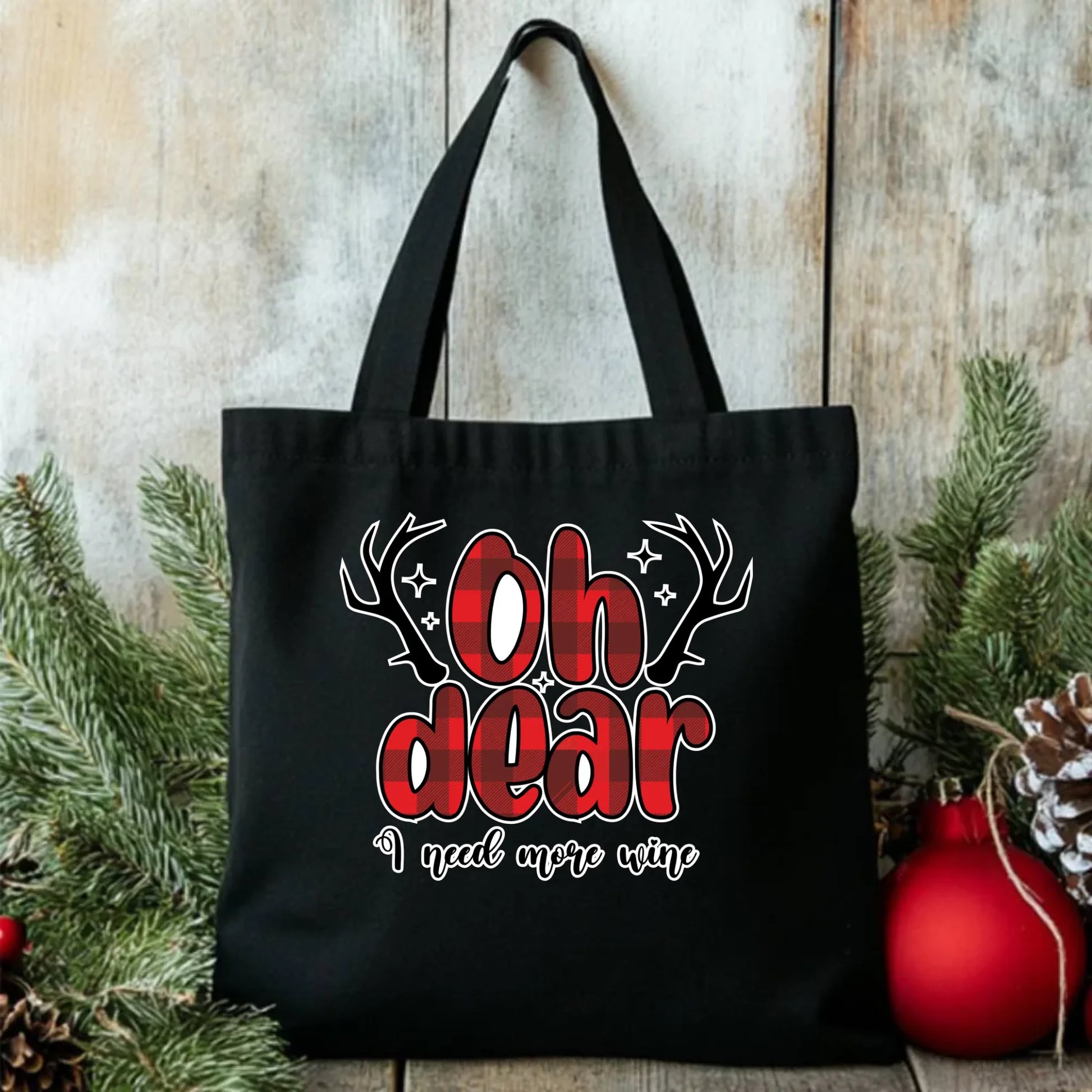 Potrzebuję więcej wina | Personalizowana świąteczna torba BN63 - StoryCups.pl