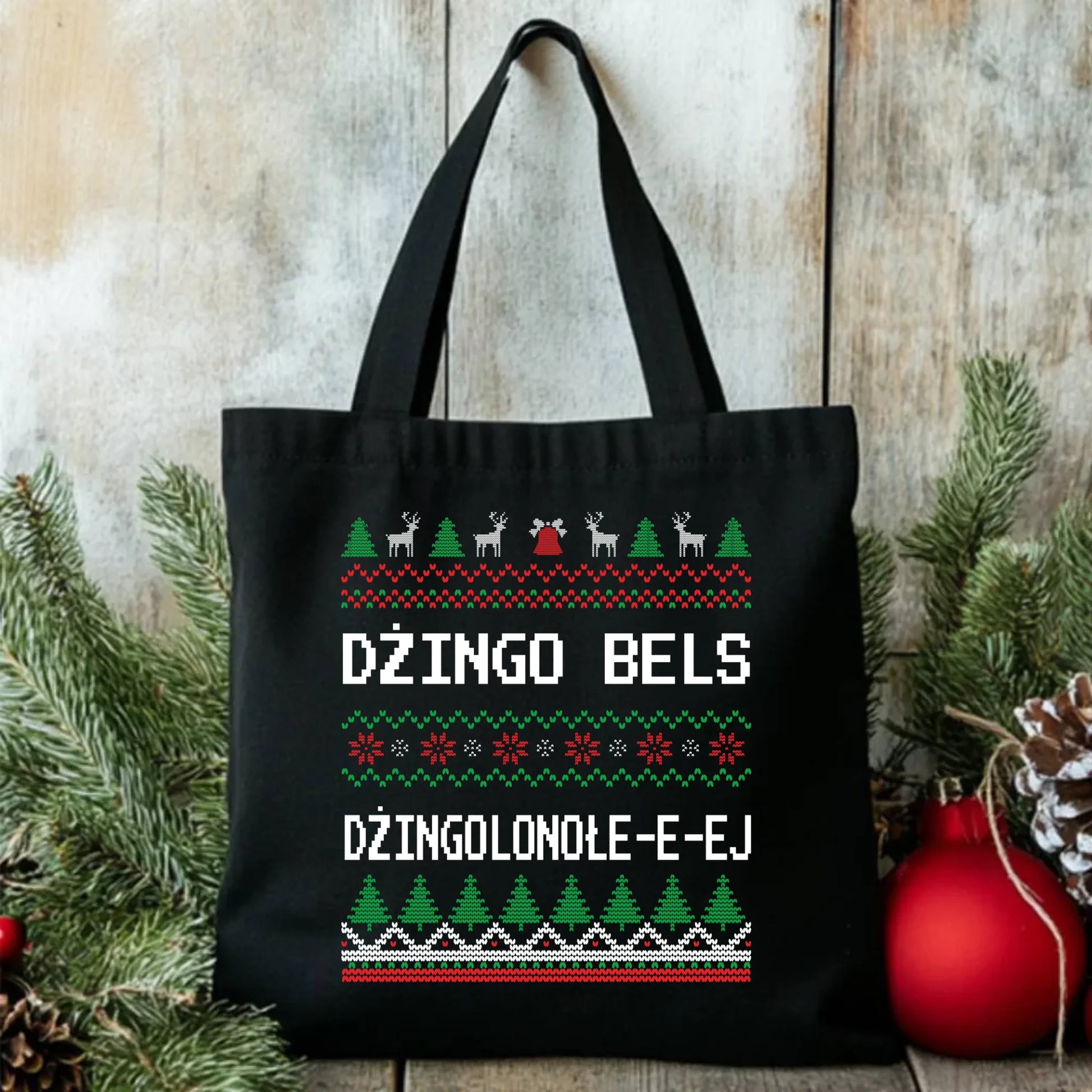 Dżingo bels | Świąteczna eco torba BN11 - StoryCups.pl