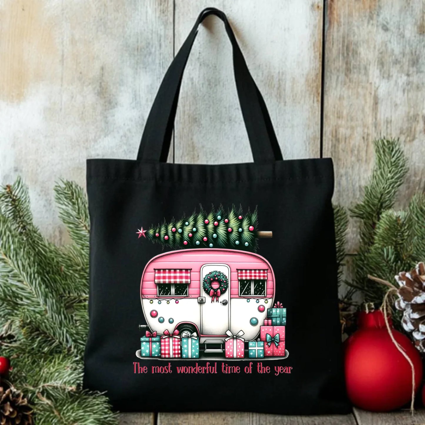 Kempingowe Święta | Świąteczna eco torba BN40 - StoryCups.pl