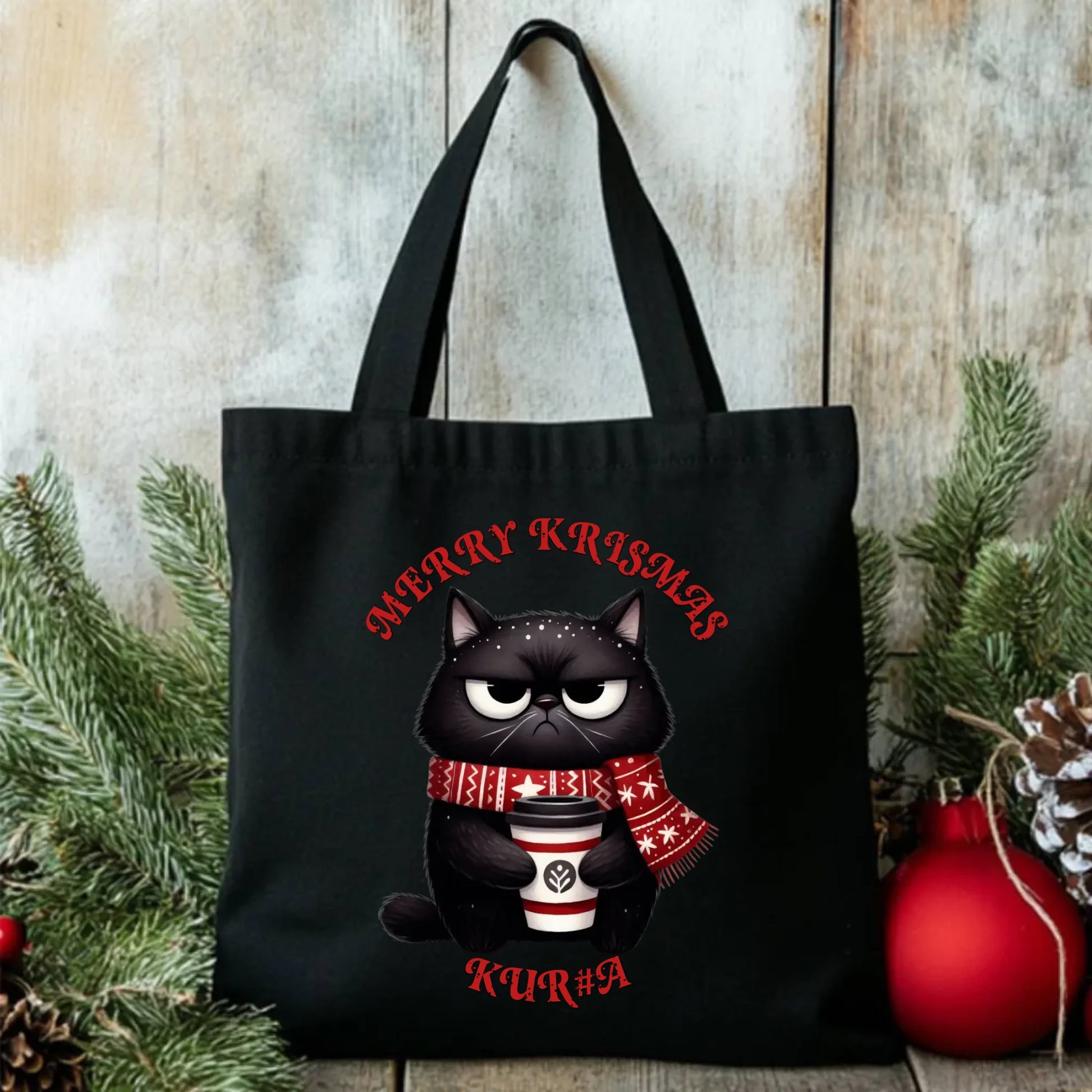 Merry krismas | Świąteczna eco torba BN34 - StoryCups.pl