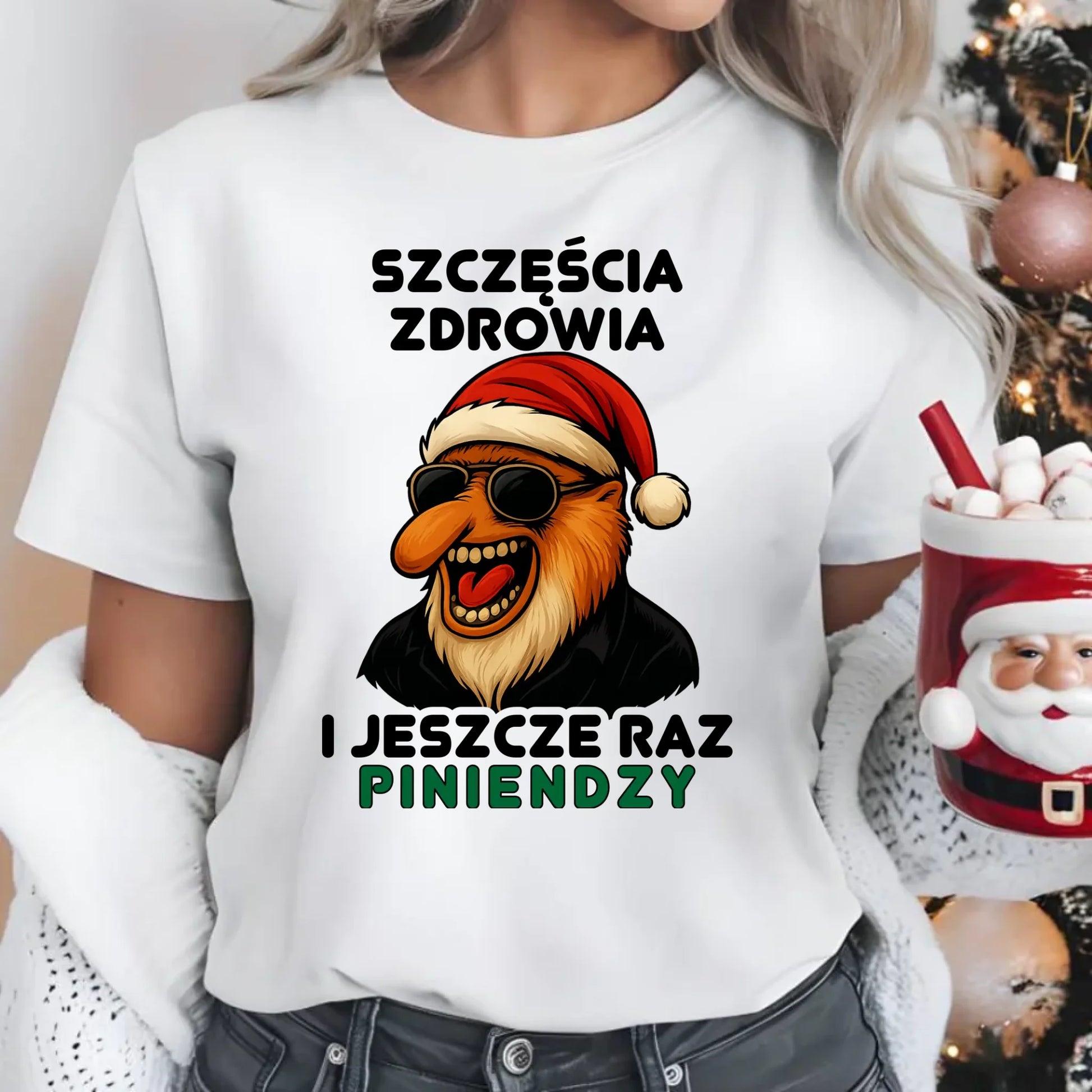 Koszulka damska świąteczna - Janusz Nosacz - I jeszcze raz piniendzy BN111 - StoryCups.pl