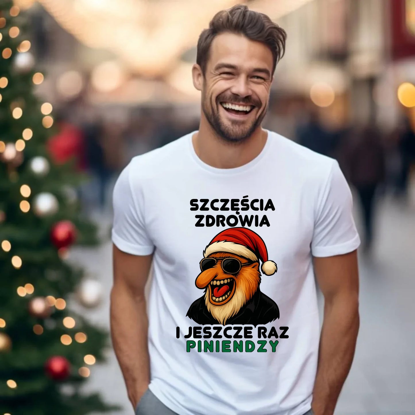 Koszulka męska świąteczna - Janusz Nosacz - I jeszcze raz piniendzy BN111 - StoryCups.pl