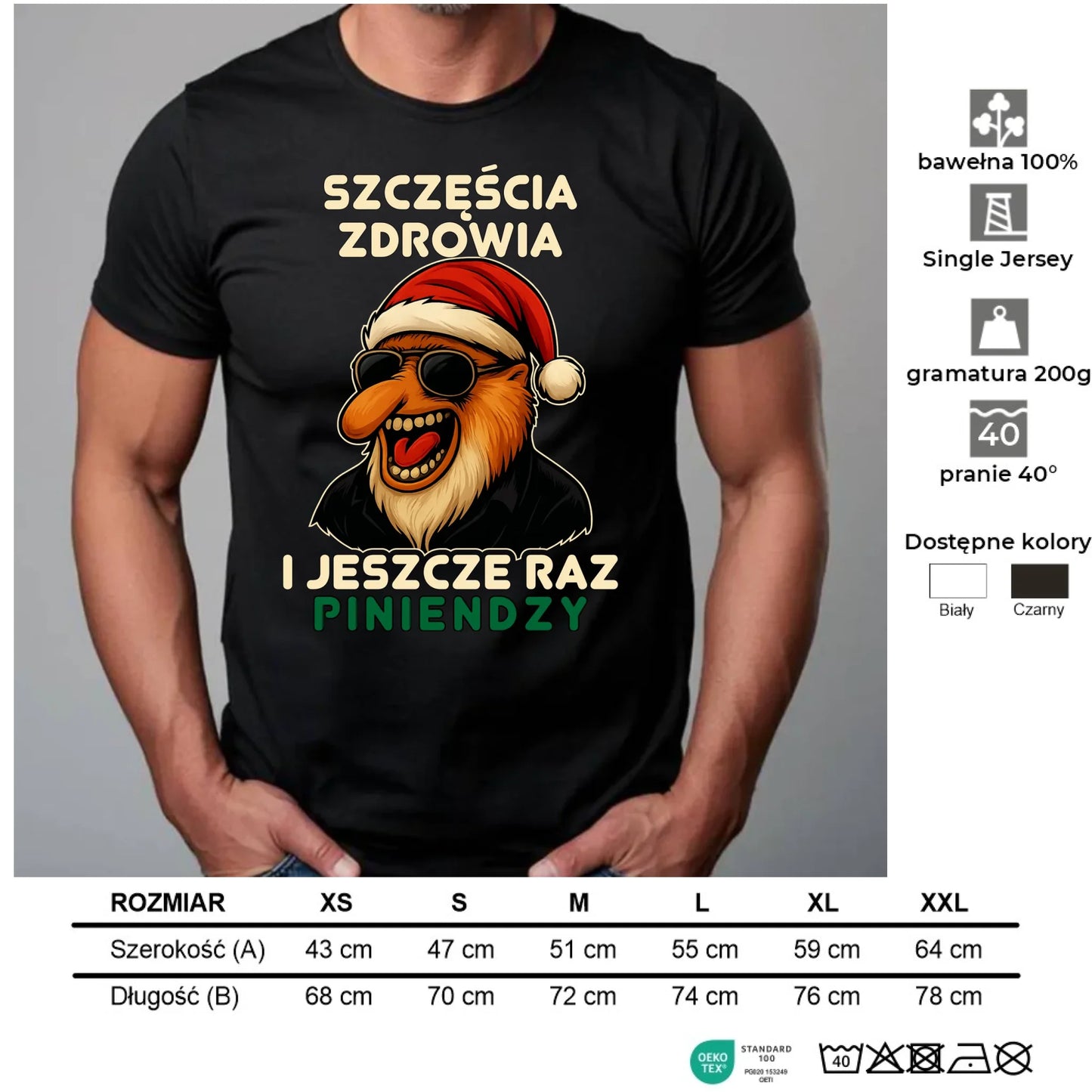 Koszulka męska świąteczna - Janusz Nosacz - I jeszcze raz piniendzy BN111 - StoryCups.pl