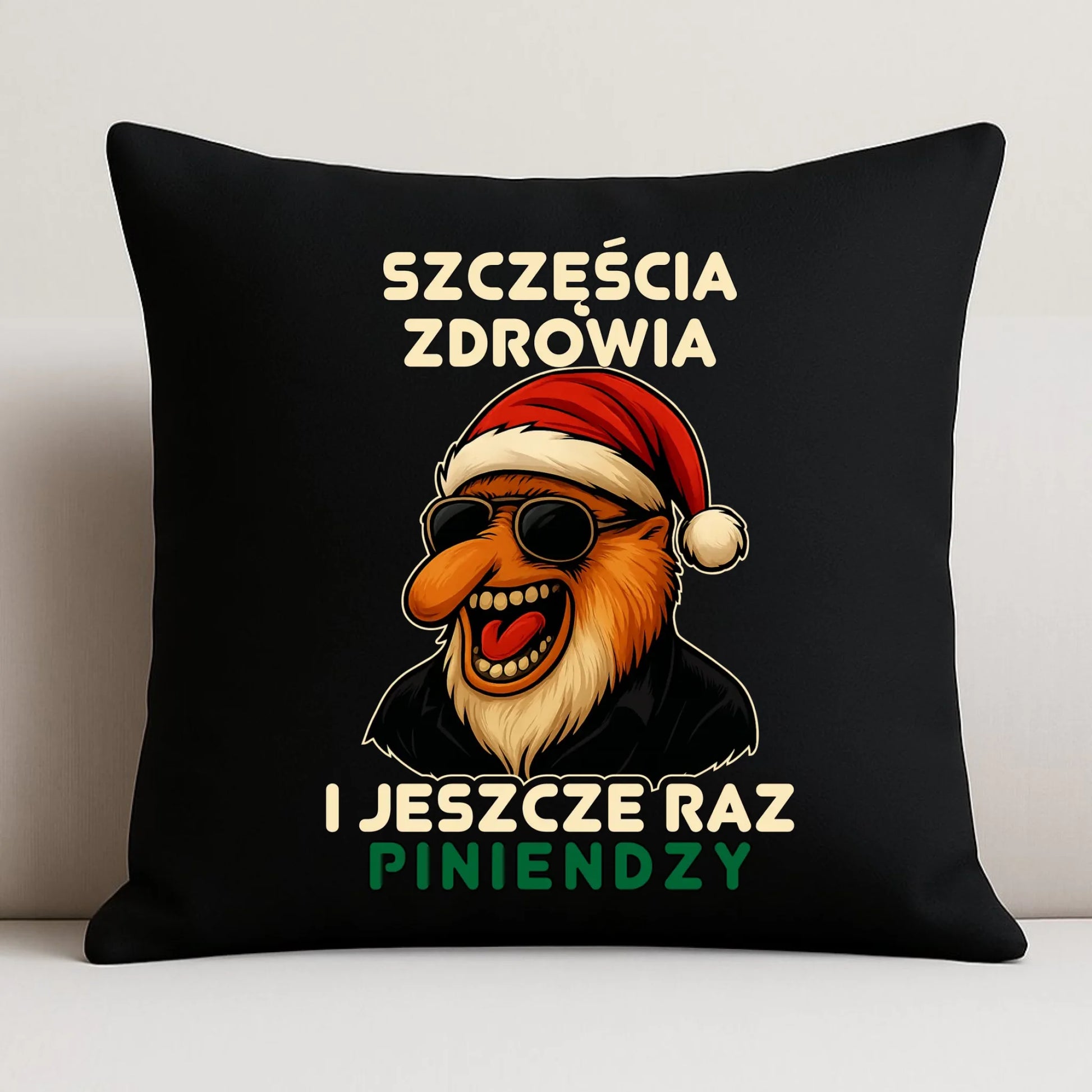 Poduszka dekoracyjna świąteczna - Janusz Nosacz - I jeszcze raz piniendzy BN111 - StoryCups.pl