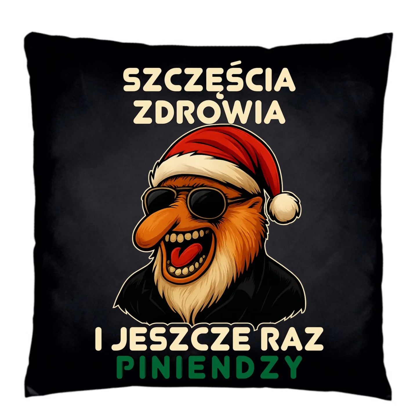 Poduszka dekoracyjna świąteczna - Janusz Nosacz - I jeszcze raz piniendzy BN111 - StoryCups.pl