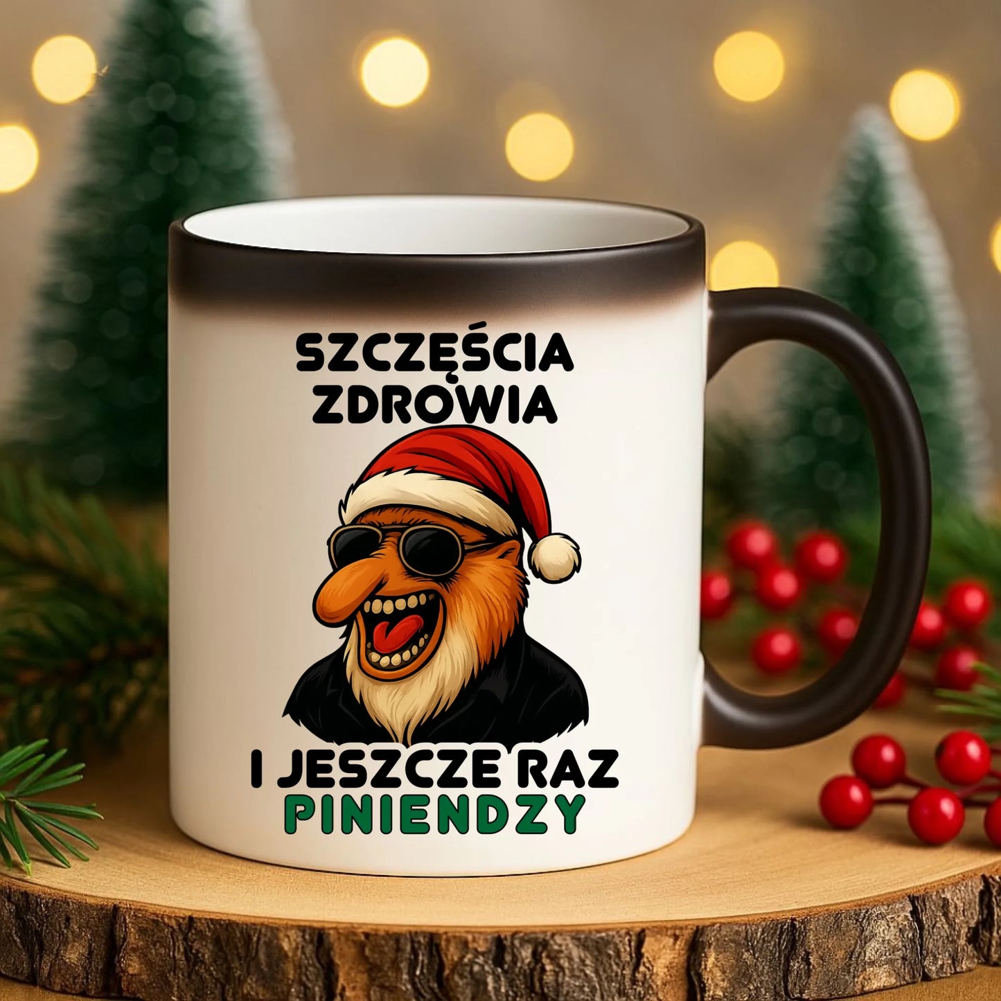 Kubek magiczny świąteczny - Janusz Nosacz - I jeszcze raz piniendzy BN111 - StoryCups.pl