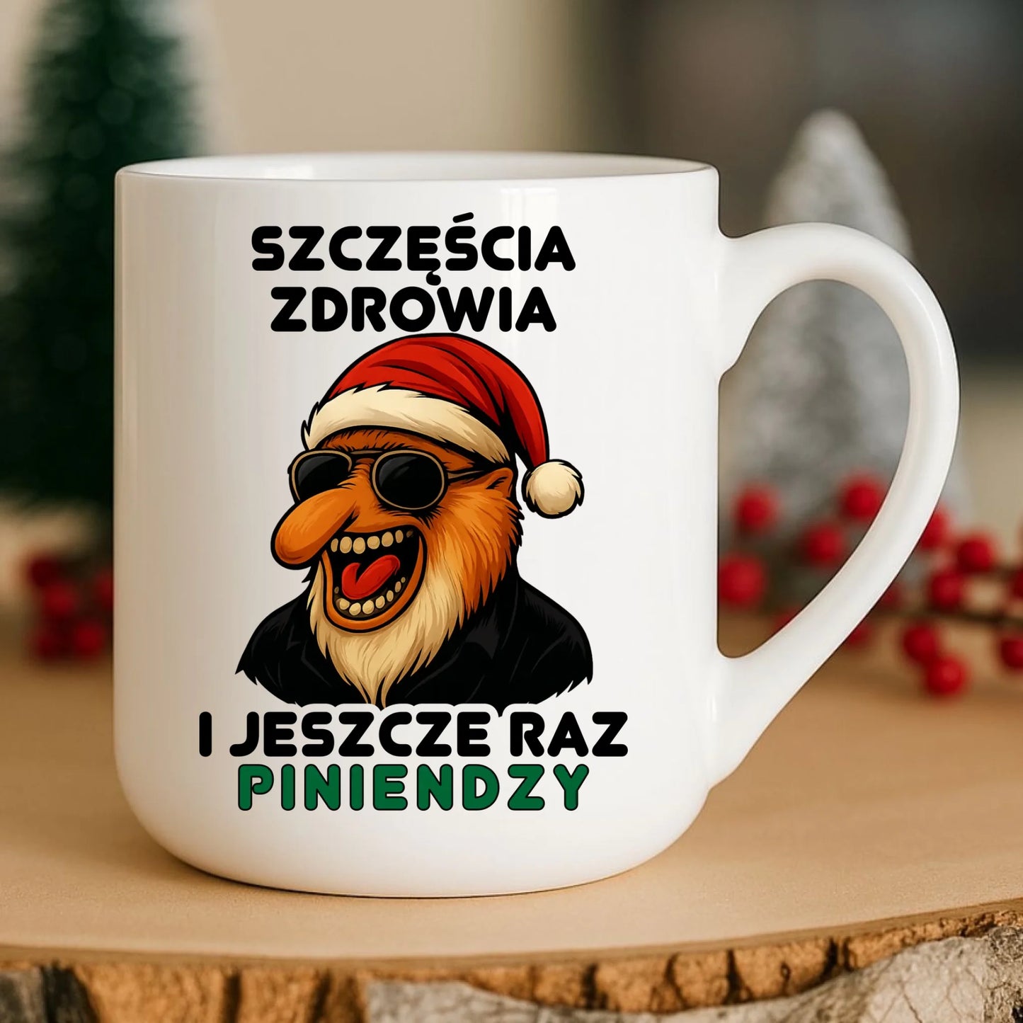 Kubek elegant świąteczny - Janusz Nosacz - I jeszcze raz piniendzy BN111 - StoryCups.pl