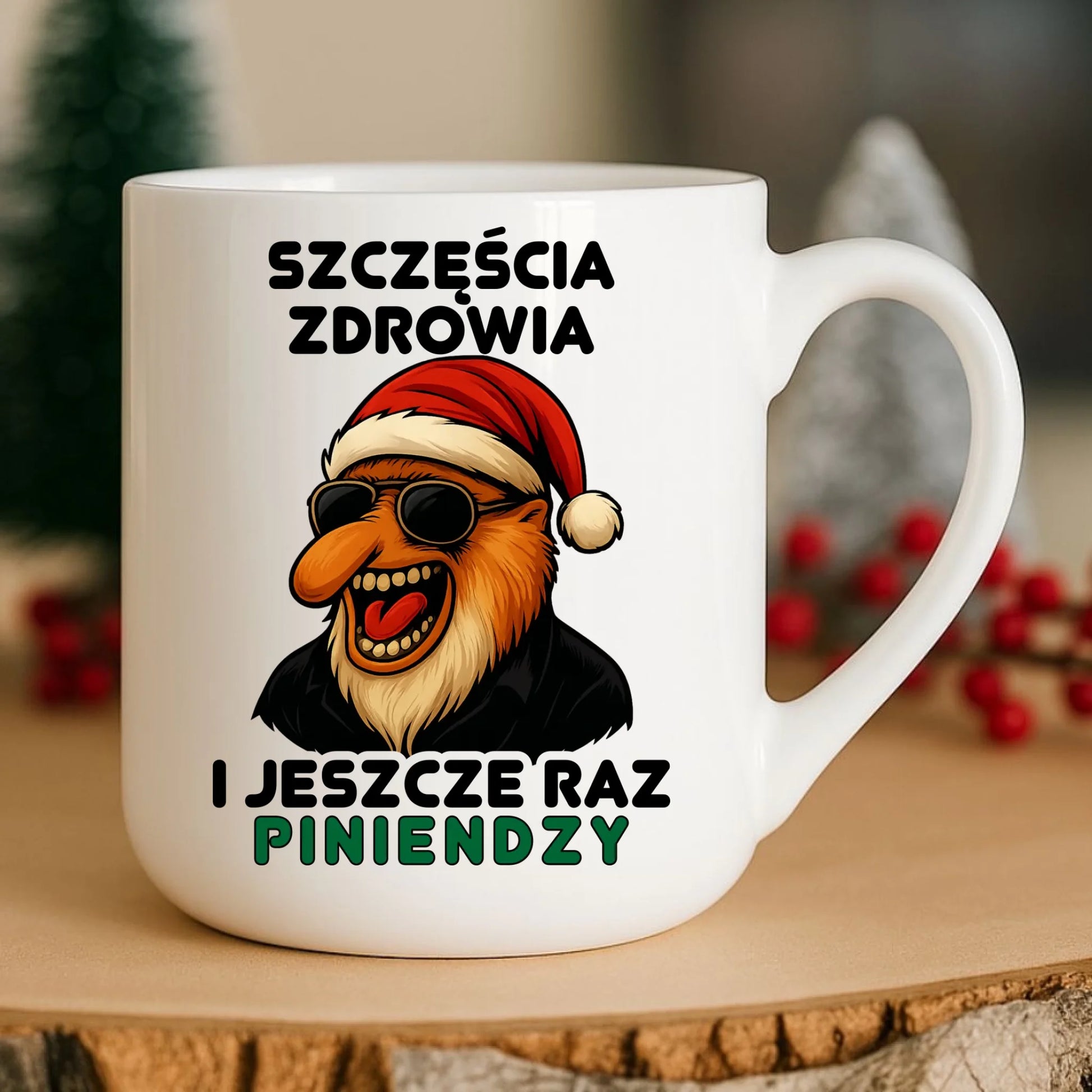 Kubek elegant świąteczny - Janusz Nosacz - I jeszcze raz piniendzy BN111 - StoryCups.pl