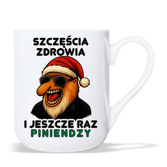 Kubek elegant świąteczny - Janusz Nosacz - I jeszcze raz piniendzy BN111 - StoryCups.pl