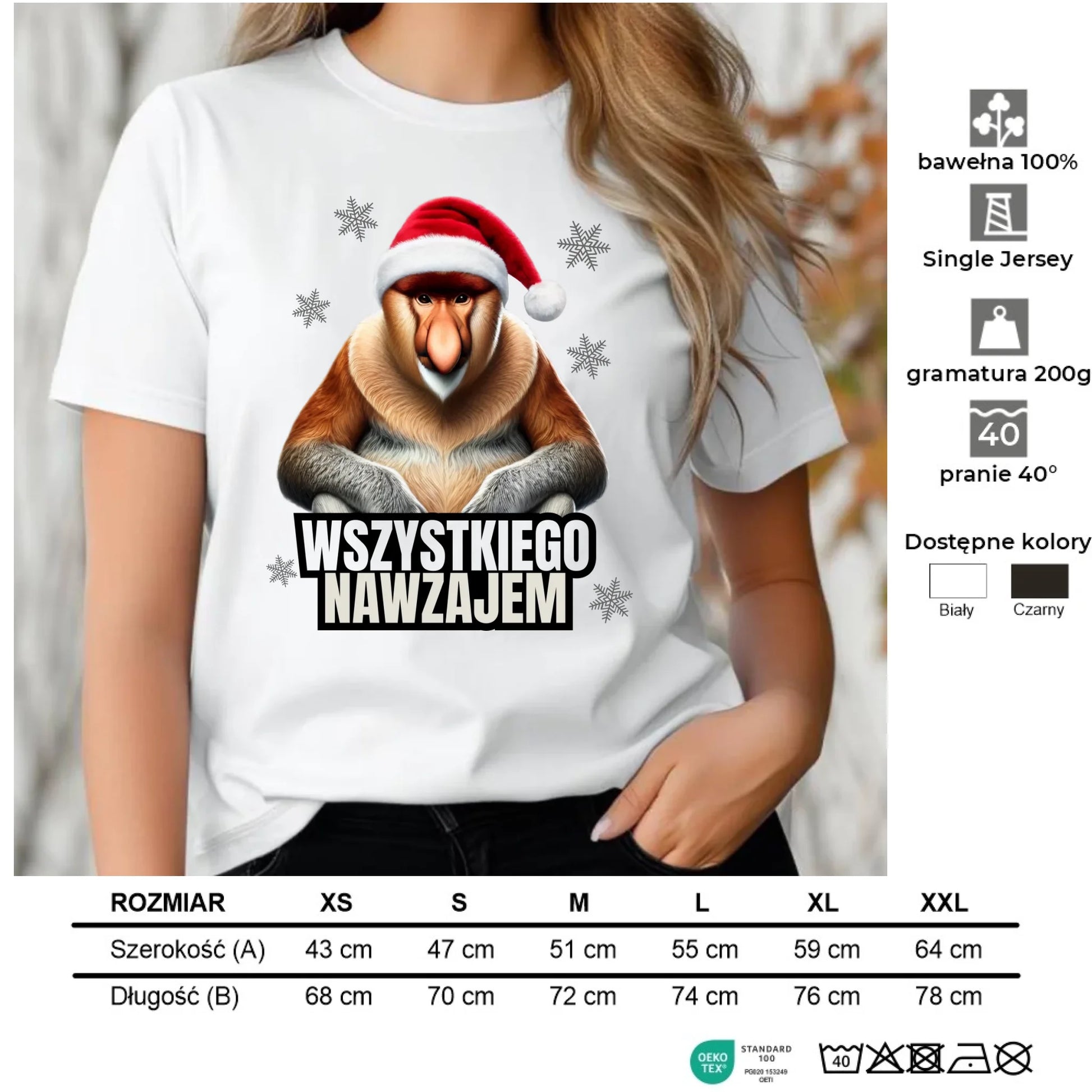 Koszulka damska świąteczna - Janusz Nosacz - Nawzajem BN110 - StoryCups.pl