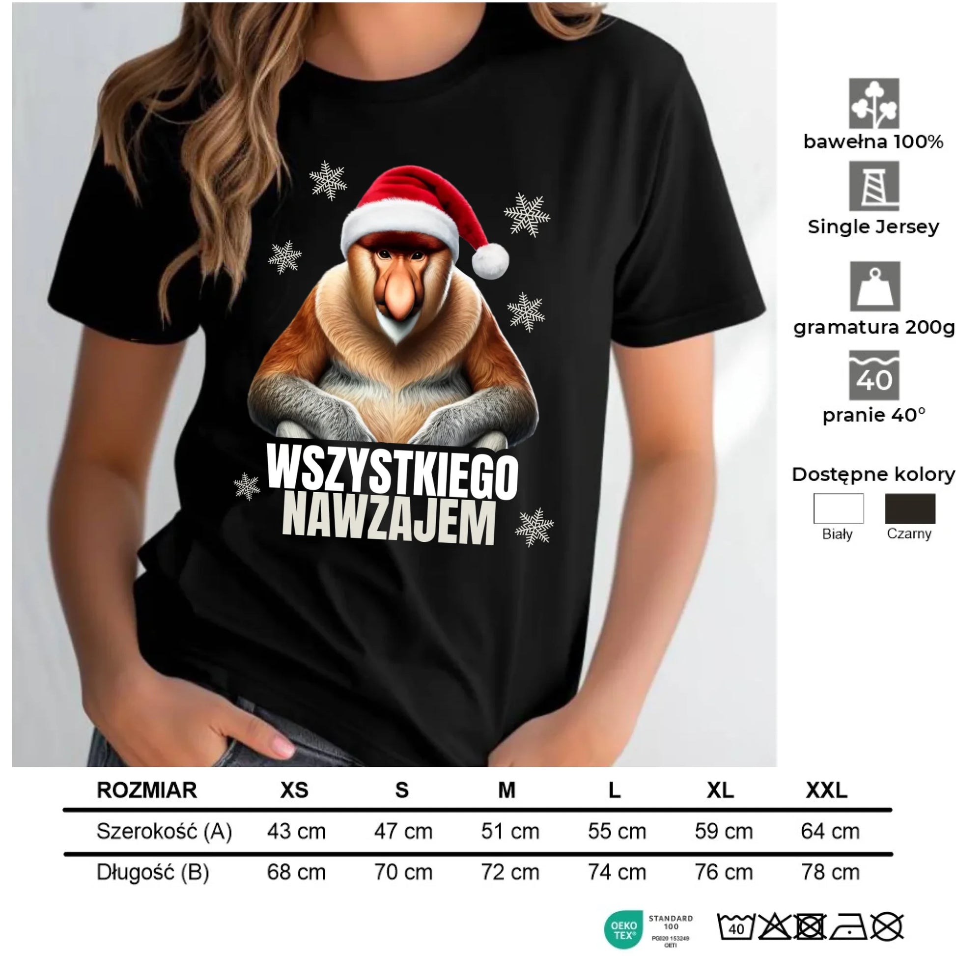 Koszulka damska świąteczna - Janusz Nosacz - Nawzajem BN110 - StoryCups.pl