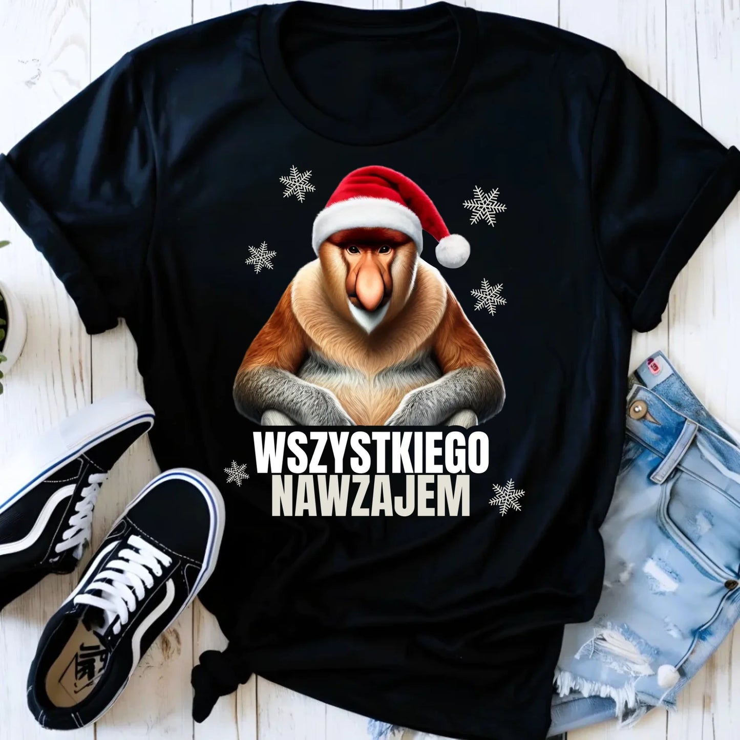 Koszulka damska świąteczna - Janusz Nosacz - Nawzajem BN110 - StoryCups.pl