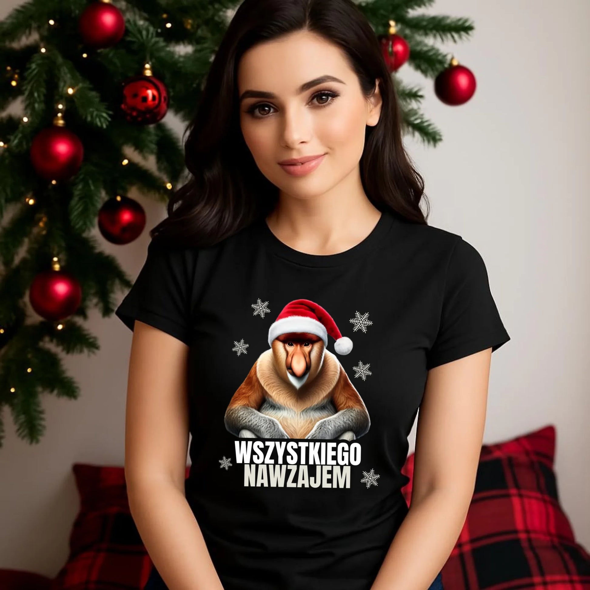 Koszulka damska świąteczna - Janusz Nosacz - Nawzajem BN110 - StoryCups.pl