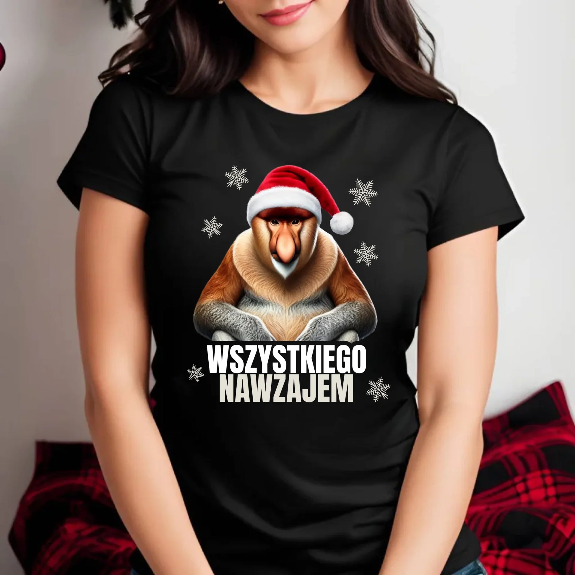 Koszulka damska świąteczna - Janusz Nosacz - Nawzajem BN110 - StoryCups.pl