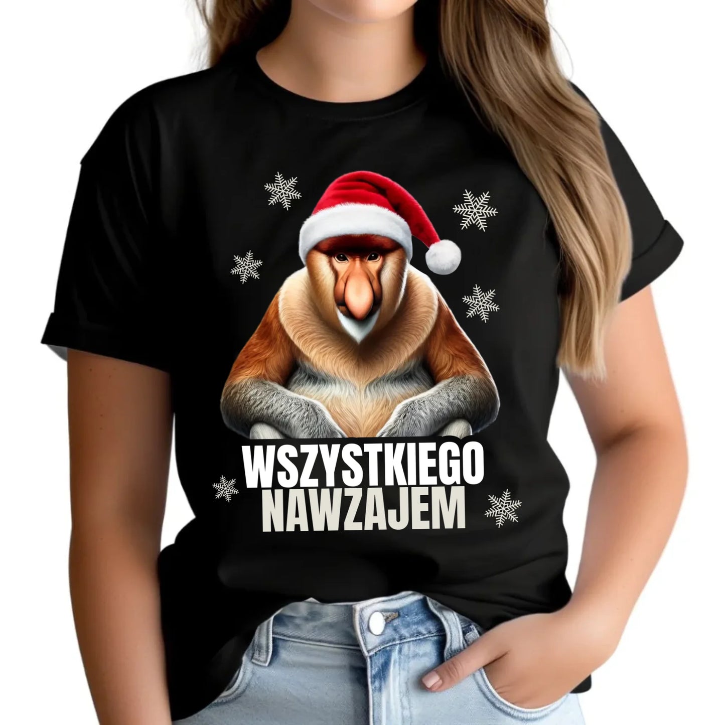 Koszulka damska świąteczna - Janusz Nosacz - Nawzajem BN110 - StoryCups.pl