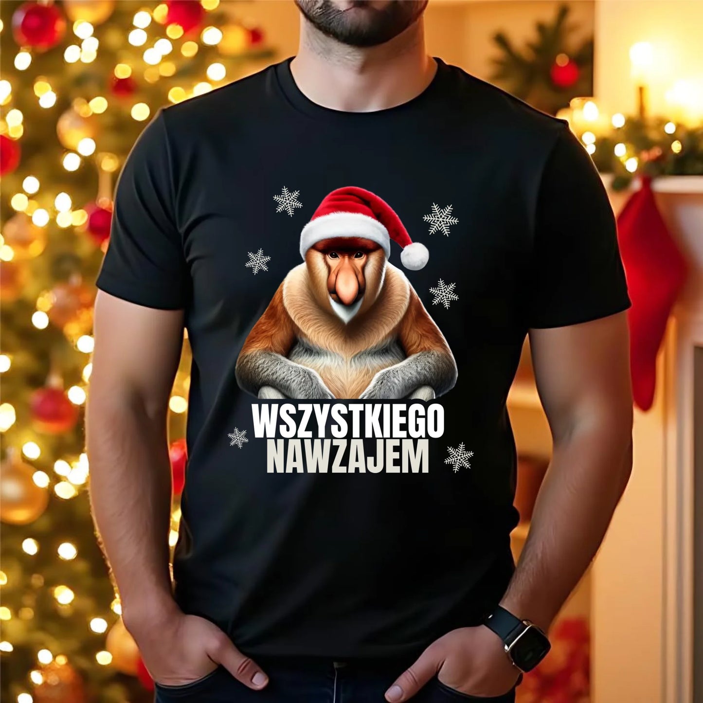 Koszulka męska świąteczna - Janusz Nosacz - Nawzajem BN110 - StoryCups.pl
