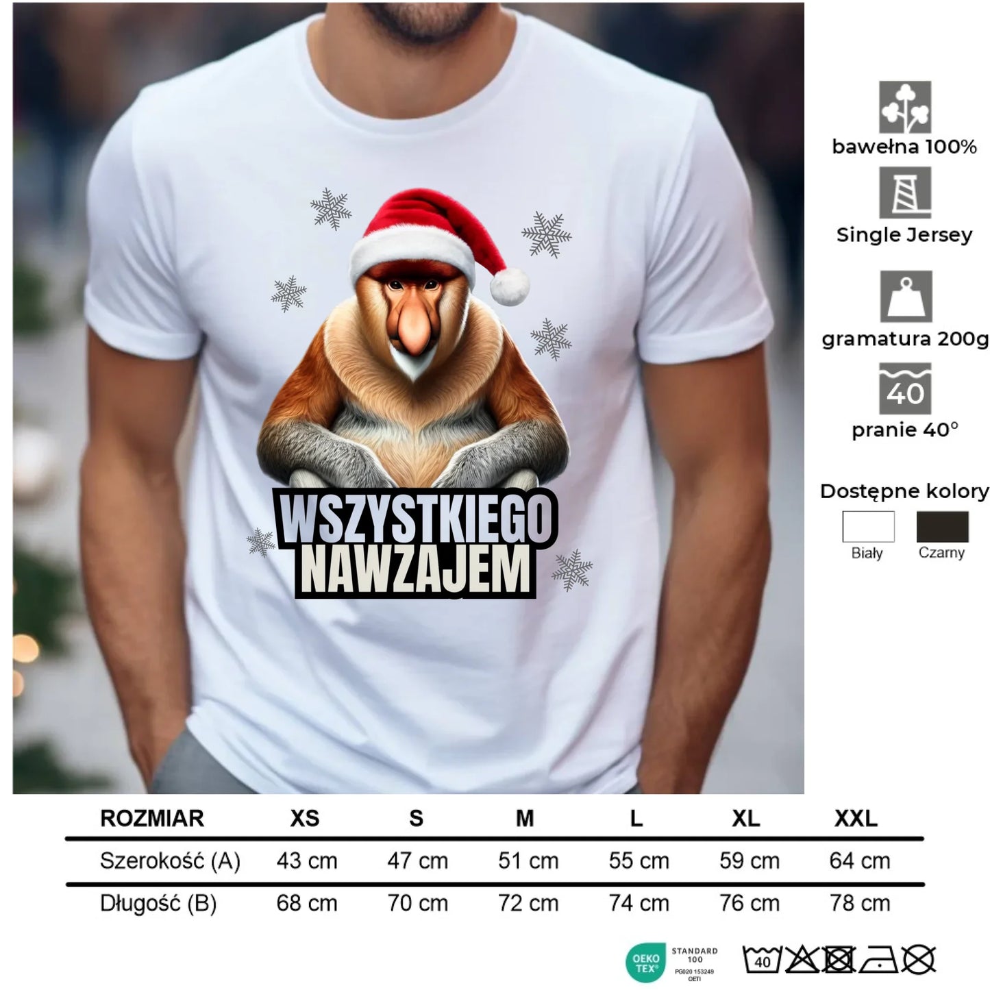 Koszulka męska świąteczna - Janusz Nosacz - Nawzajem BN110 - StoryCups.pl