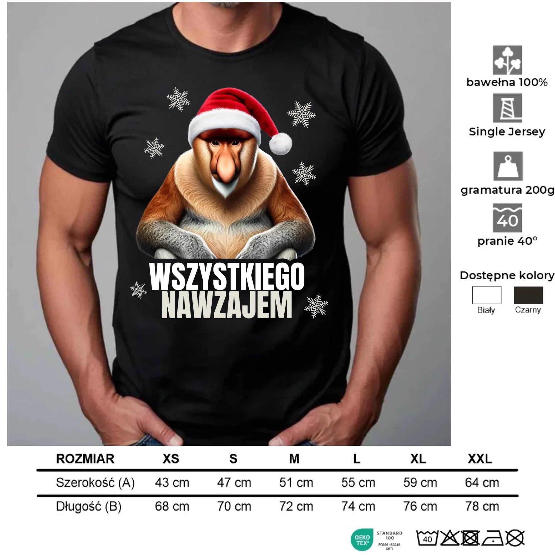 Koszulka męska świąteczna - Janusz Nosacz - Nawzajem BN110 - StoryCups.pl