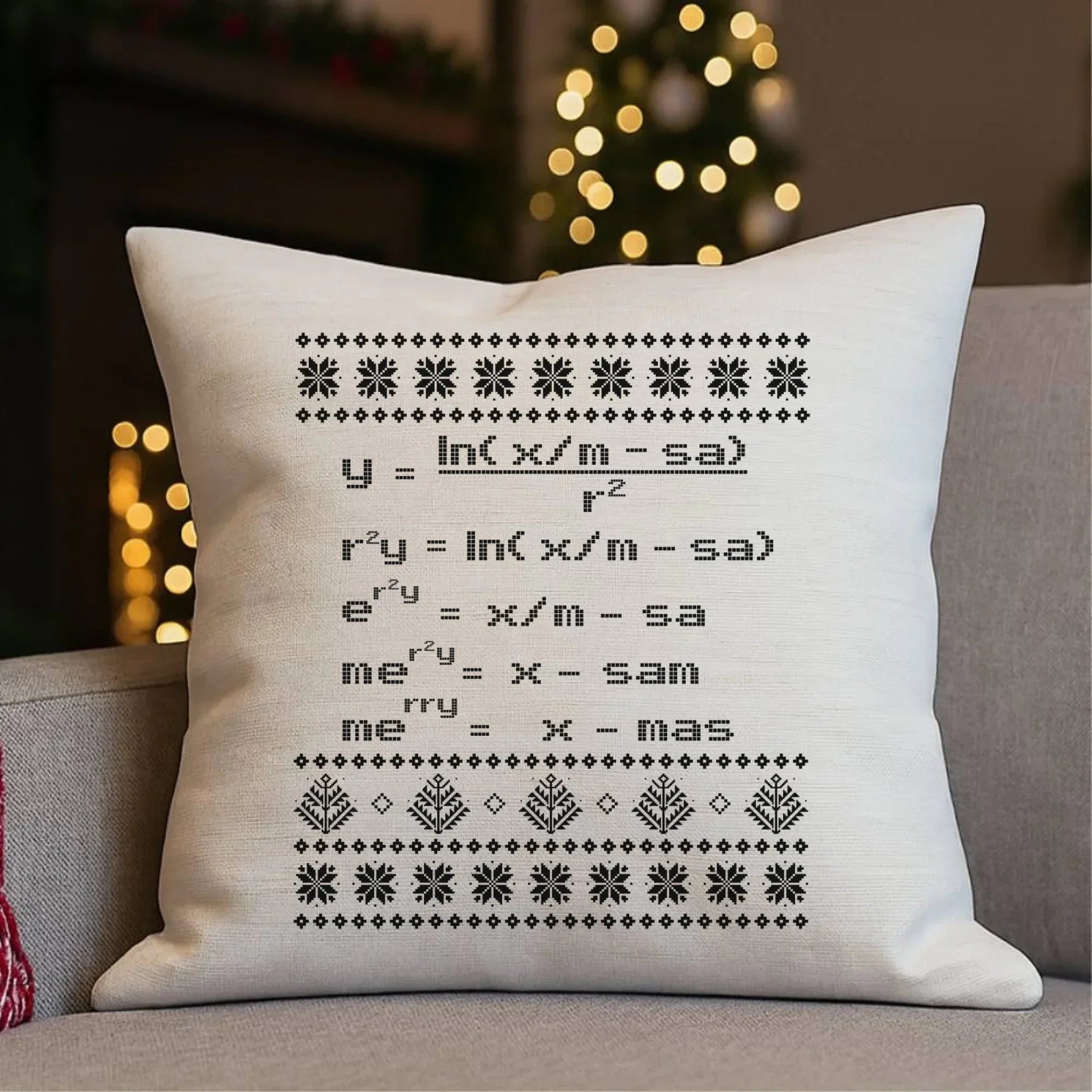Poduszka świąteczna - Zadanie matematyczne BN108 - StoryCups.pl