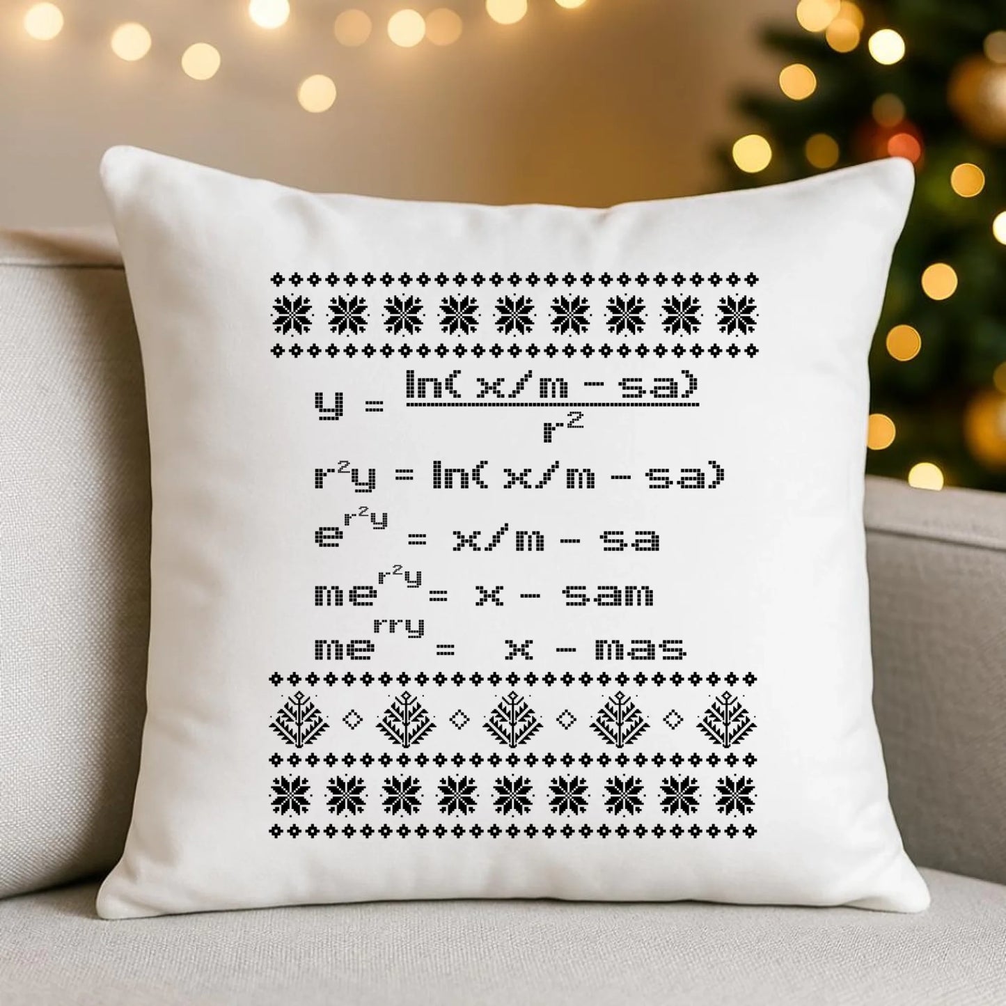 Poduszka świąteczna - Zadanie matematyczne BN108 - StoryCups.pl