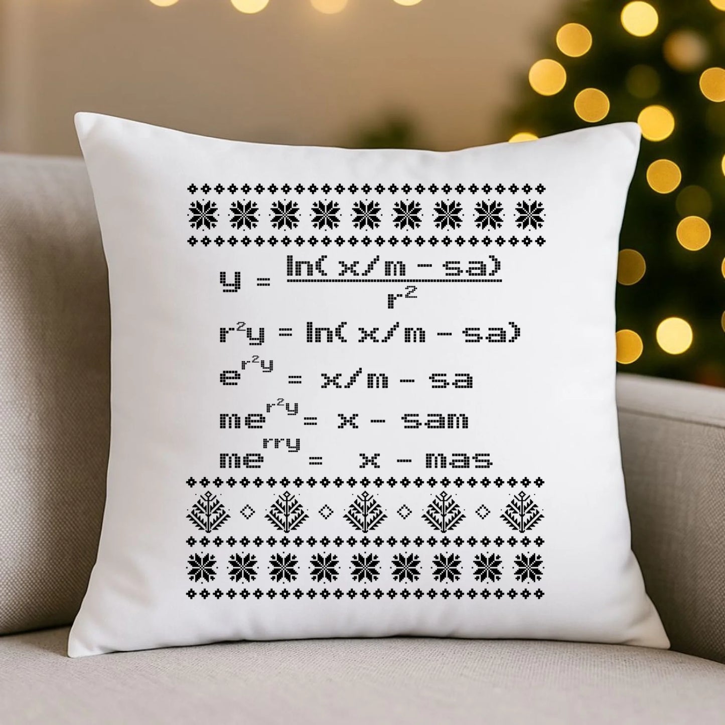 Poduszka świąteczna - Zadanie matematyczne BN108 - StoryCups.pl