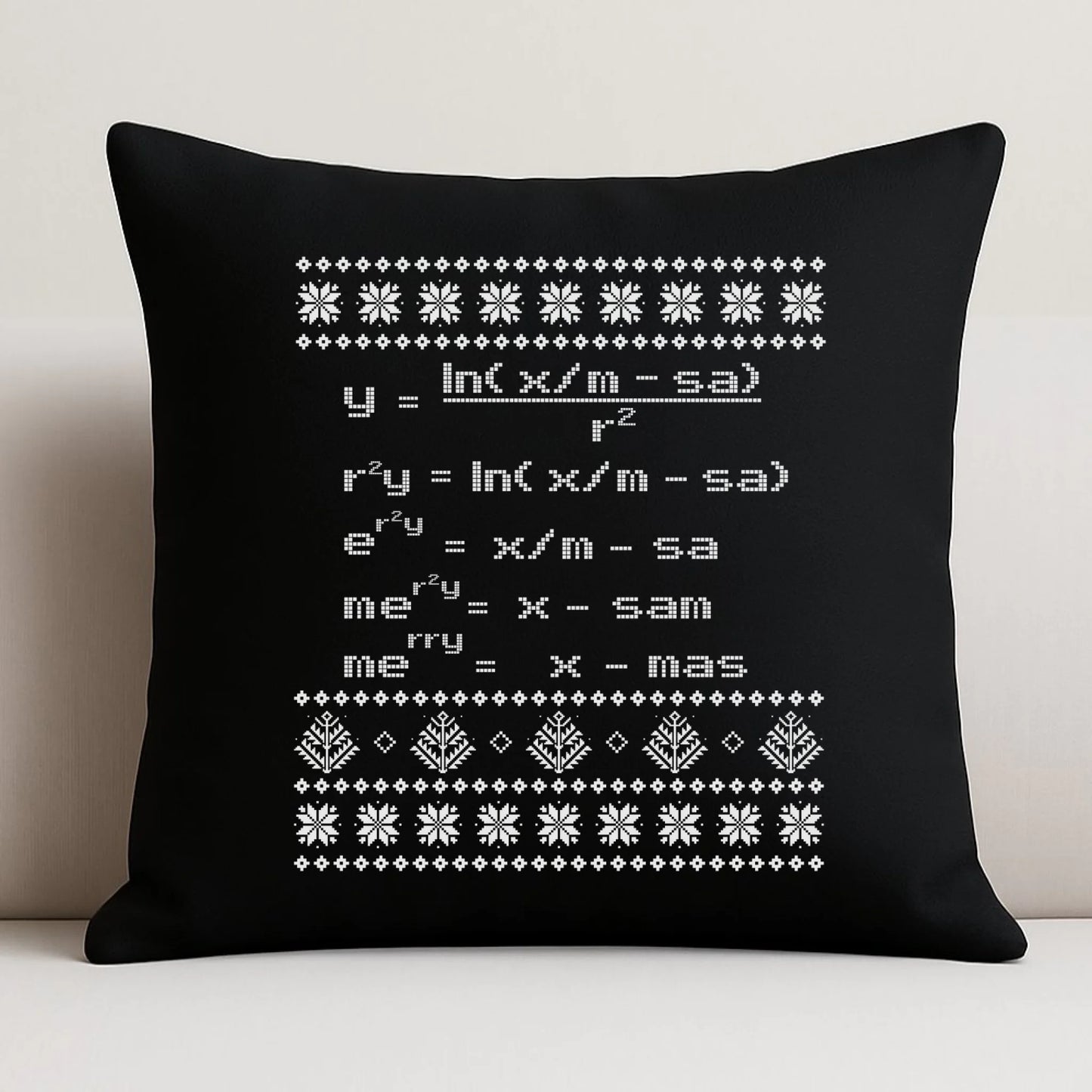 Poduszka dekoracyjna świąteczna - Zadanie matematyczne BN108 - StoryCups.pl