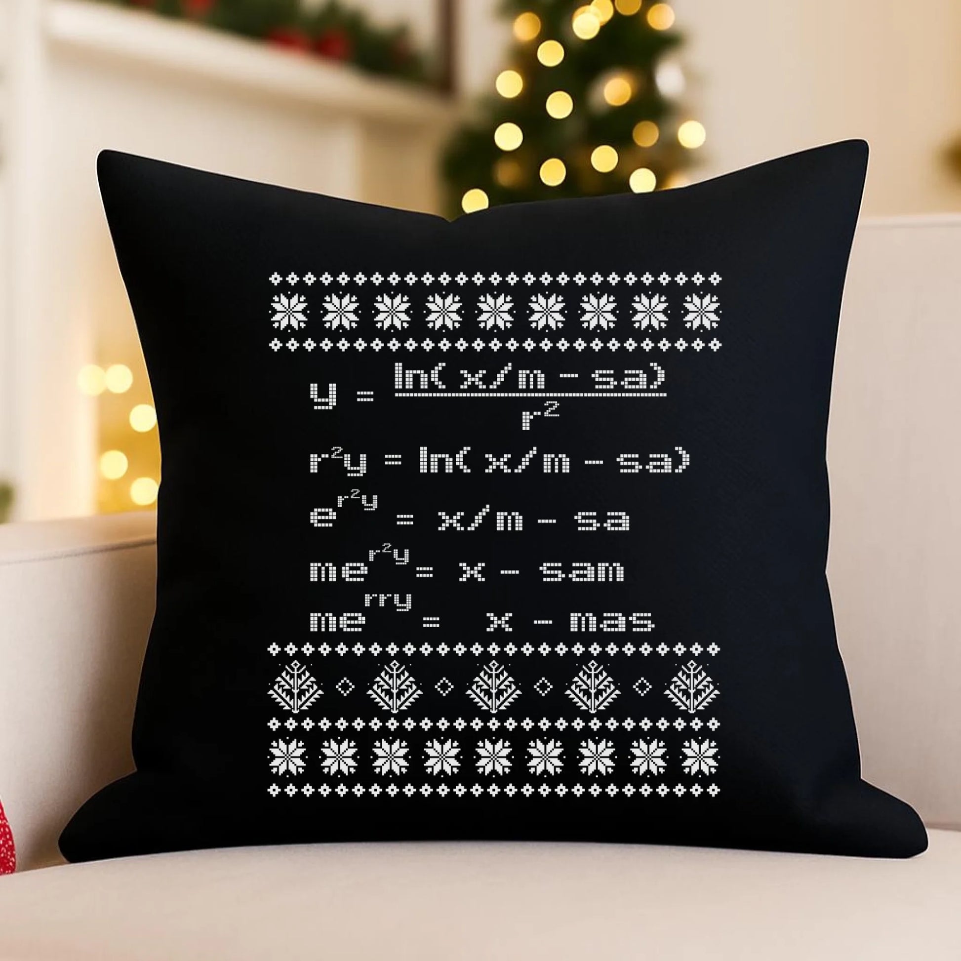 Poduszka dekoracyjna świąteczna - Zadanie matematyczne BN108 - StoryCups.pl