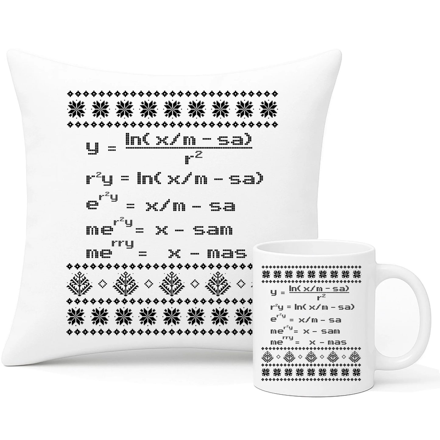 Zestaw poduszka i kubek świąteczny - Zadanie matematyczne BN108 - StoryCups.pl